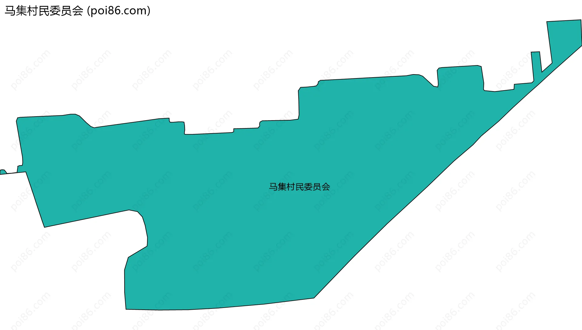 马集村民委员会边界地图