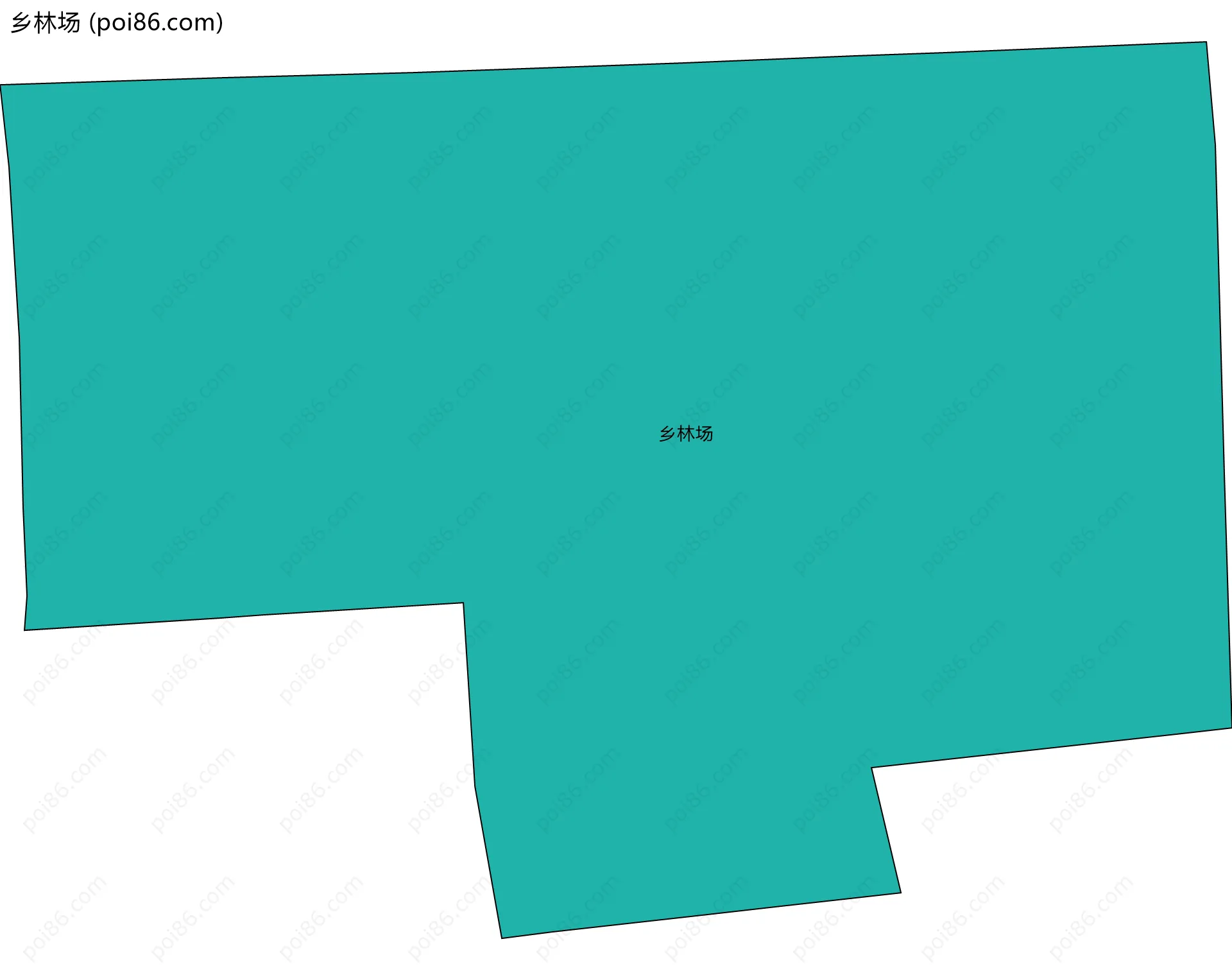 乡林场边界地图