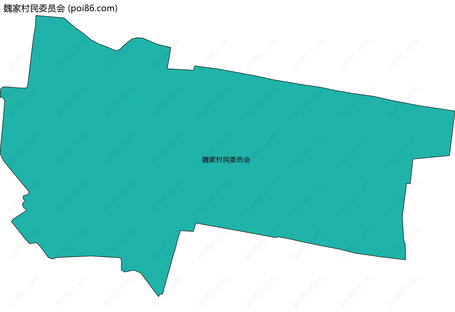 魏家村民委员会边界地图