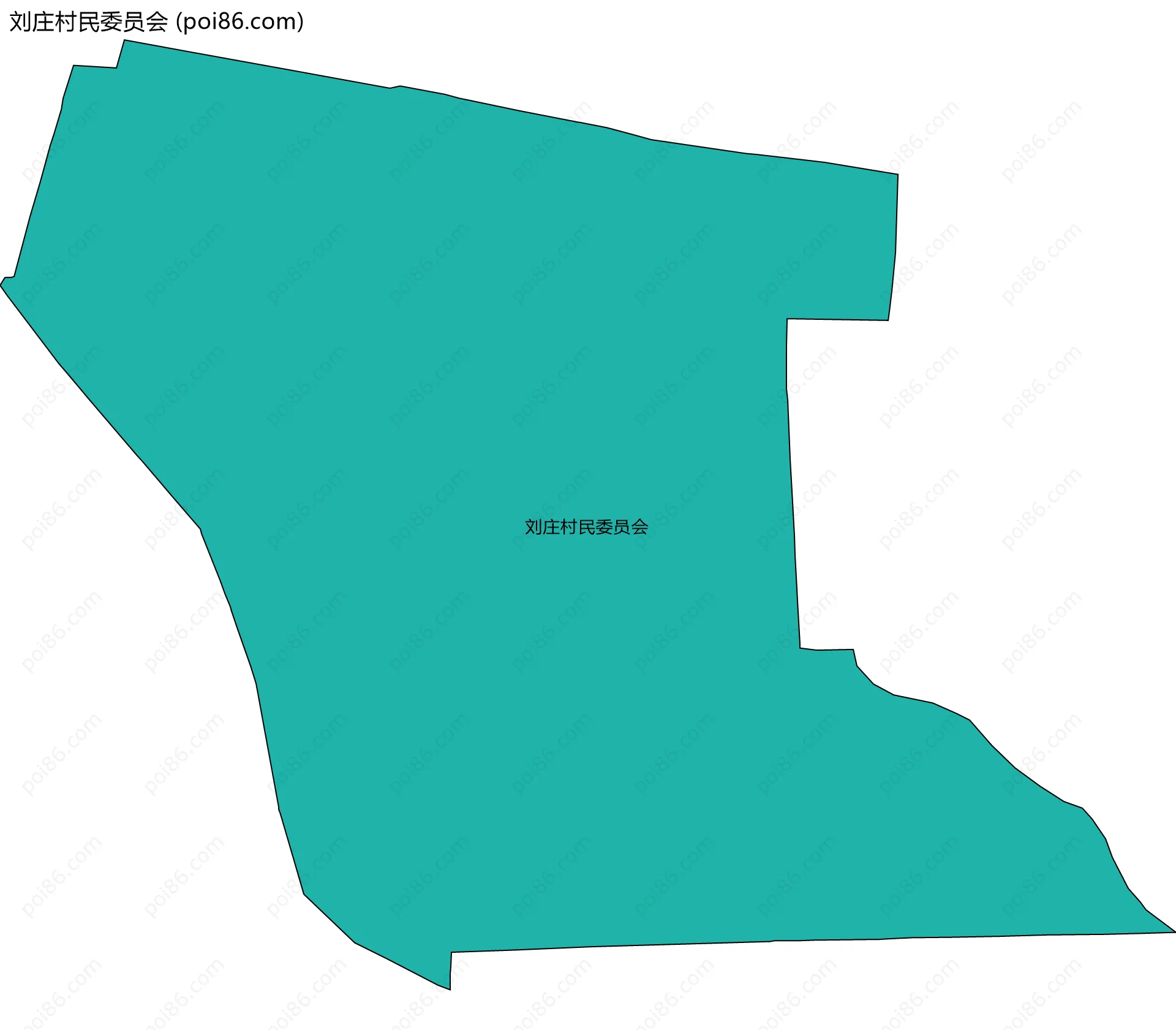 刘庄村民委员会边界地图