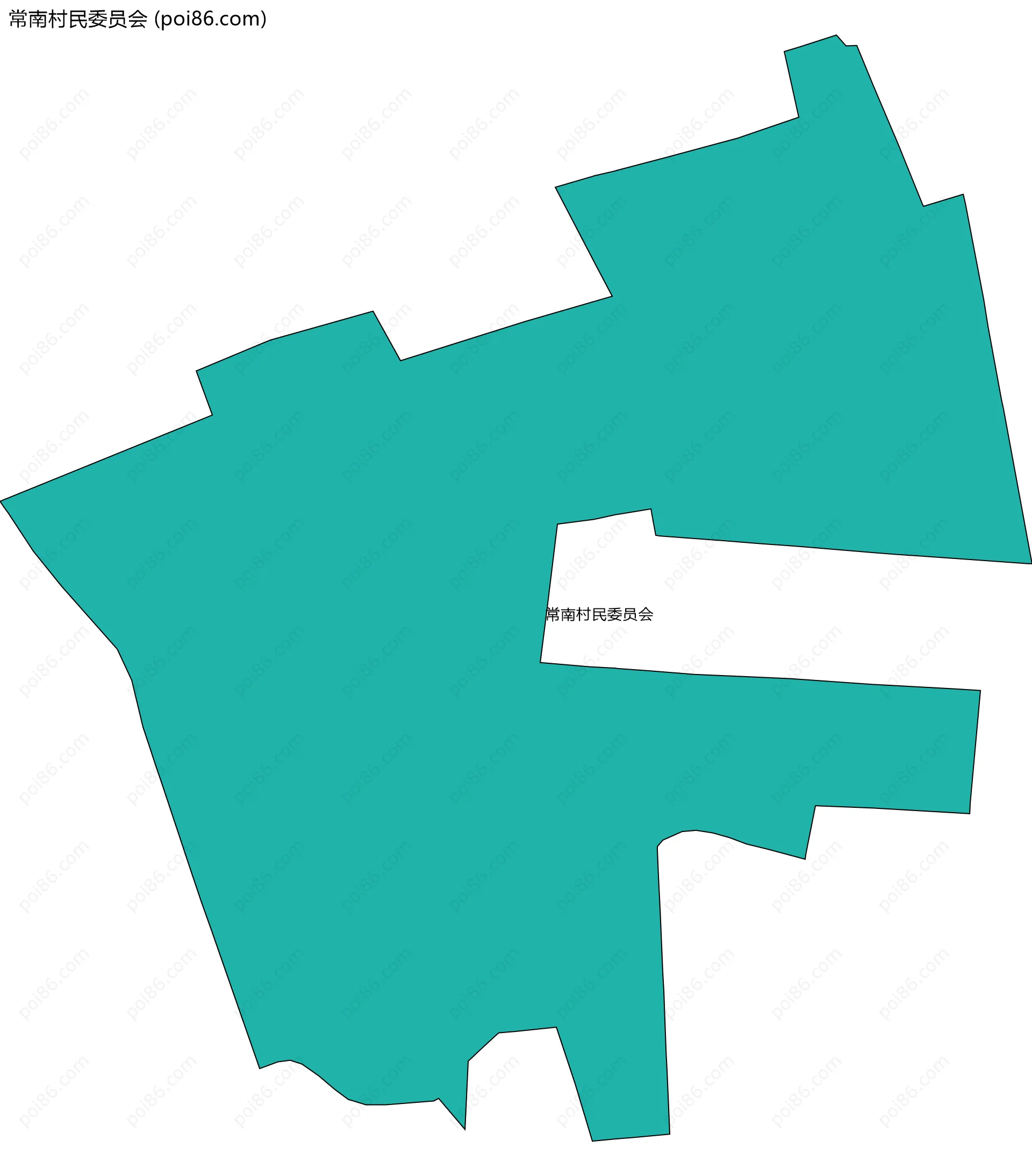 常南村民委员会边界地图
