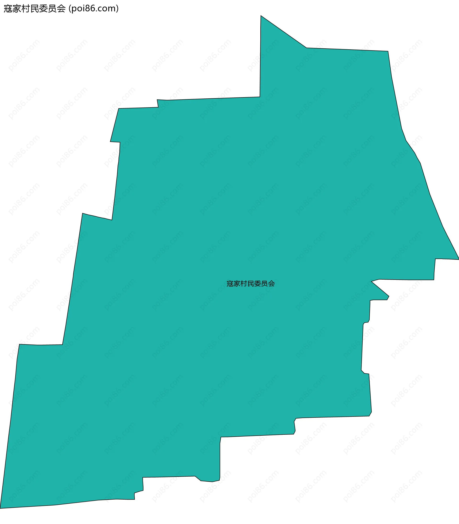 寇家村民委员会边界地图