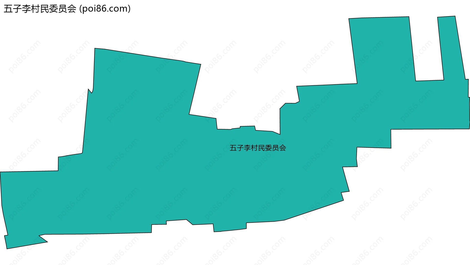 五子李村民委员会边界地图