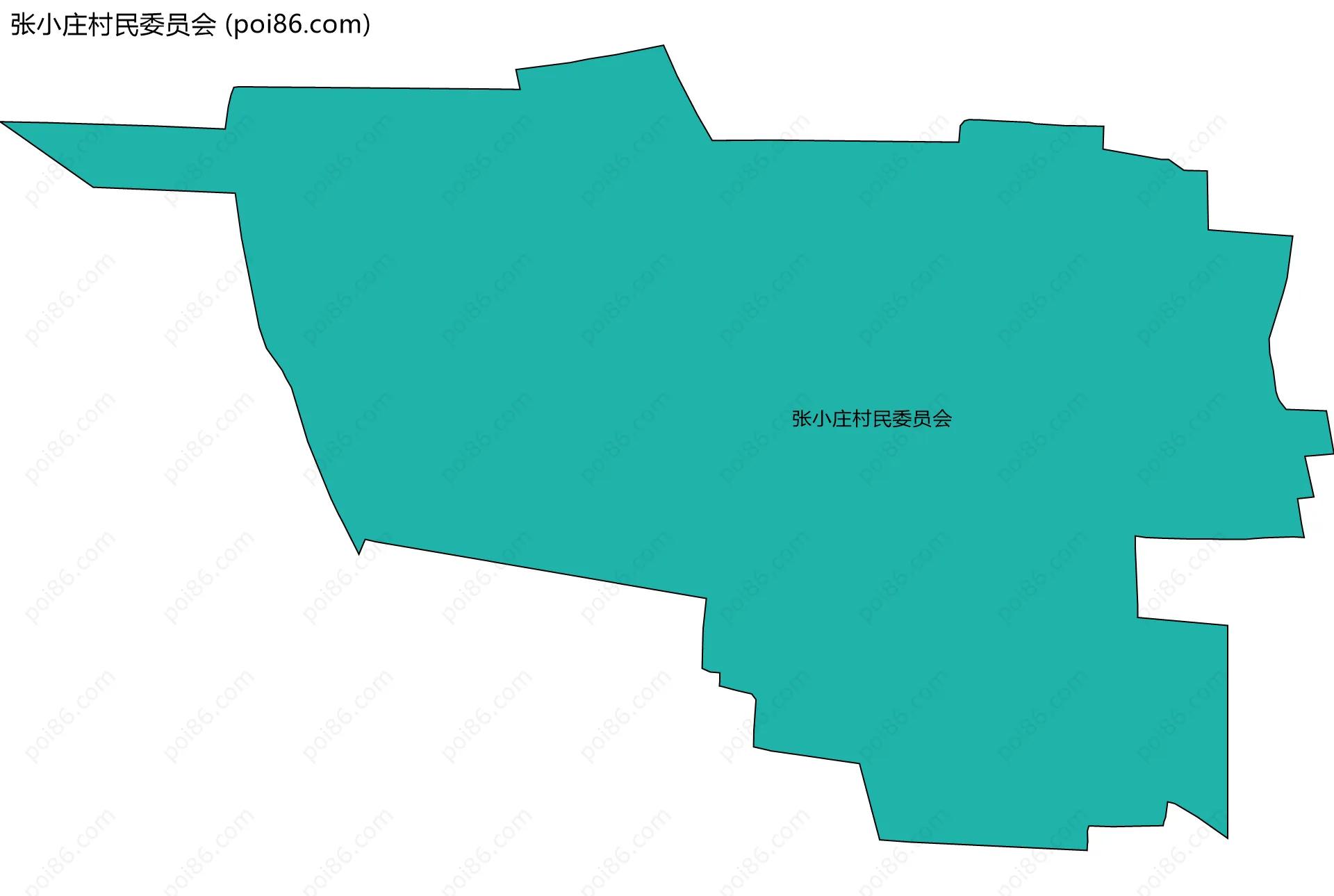 张小庄村民委员会边界地图
