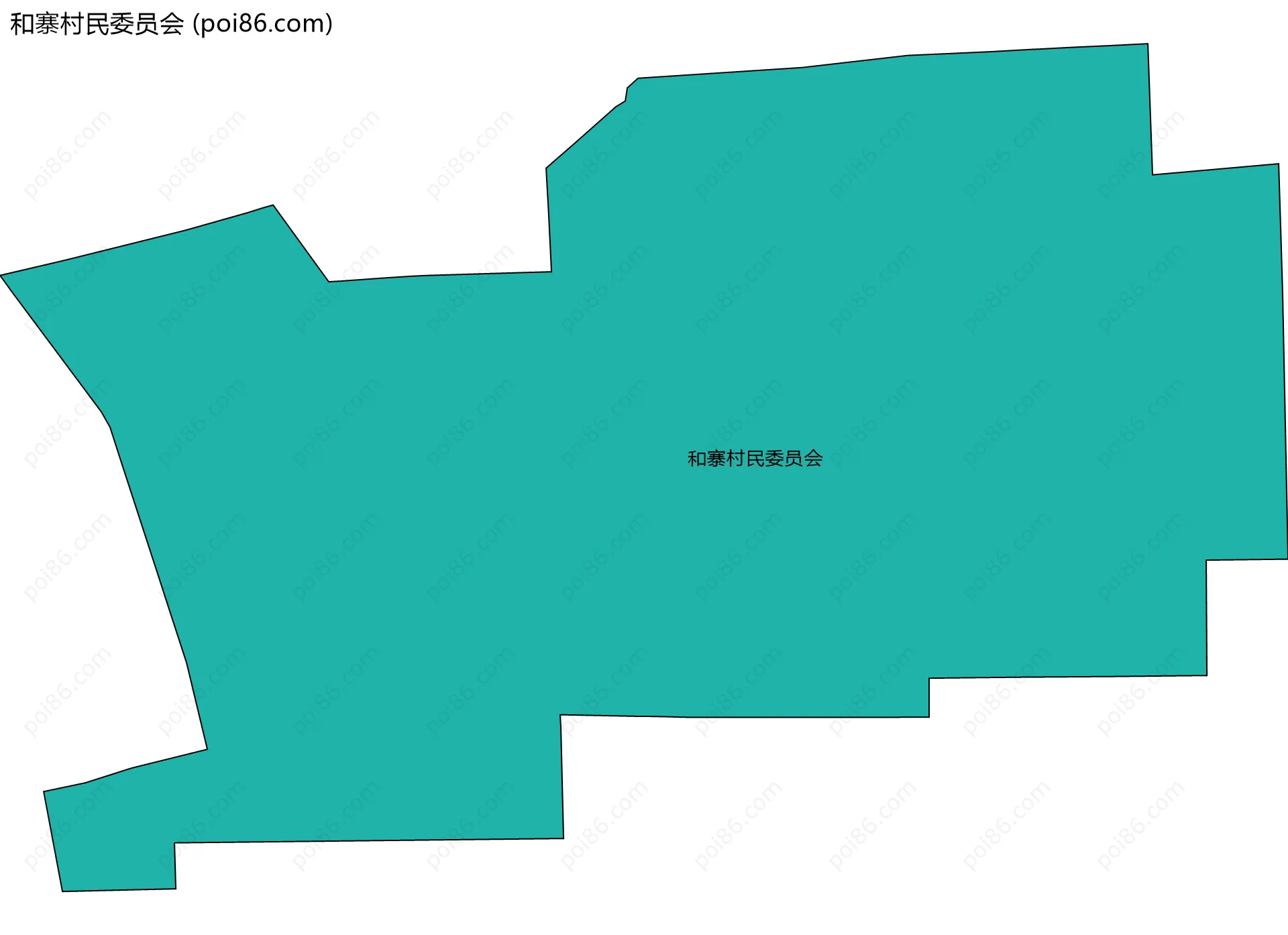 和寨村民委员会边界地图