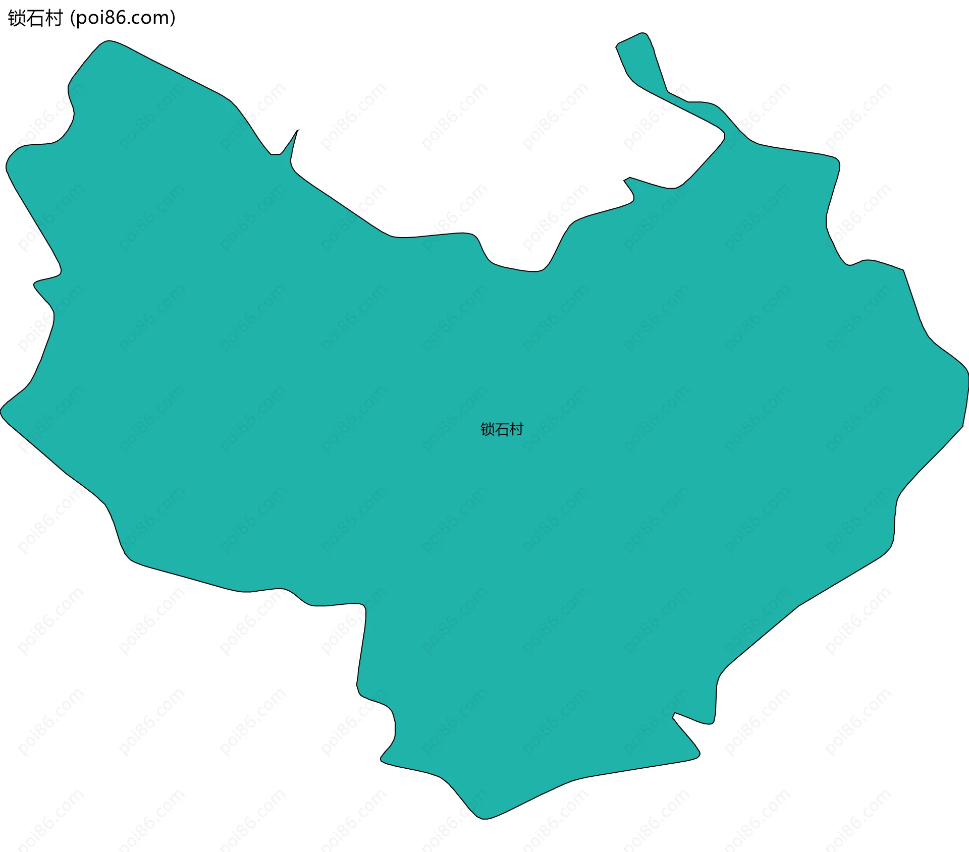 锁石村边界地图