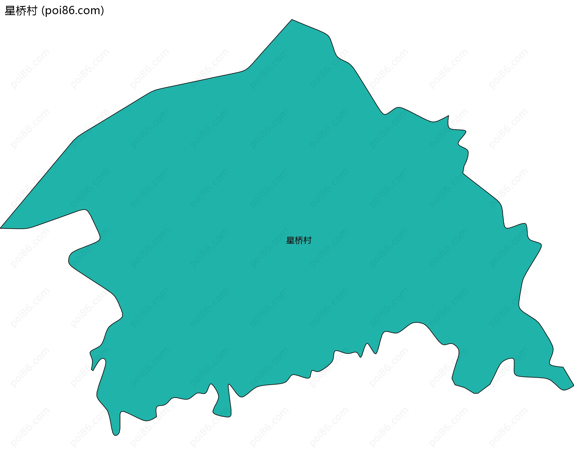 星桥村边界地图