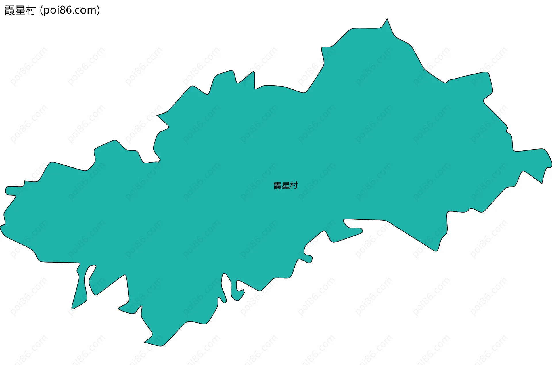 霞星村边界地图
