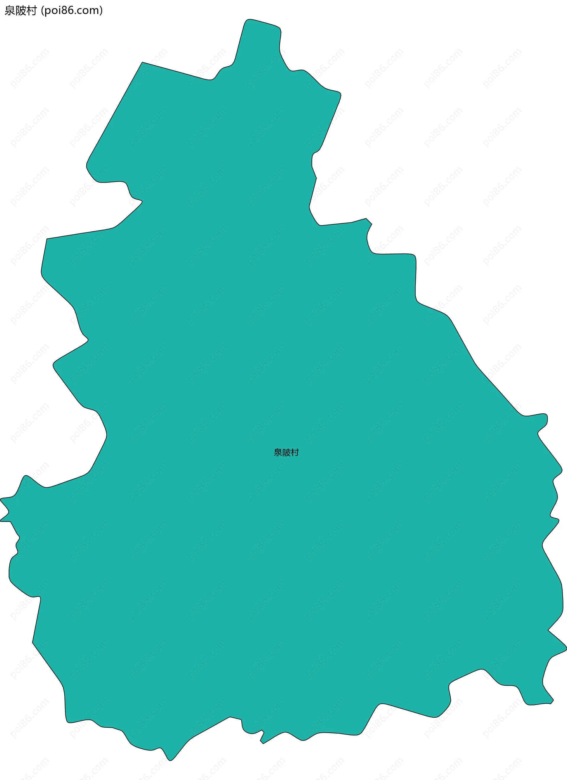 泉陂村边界地图