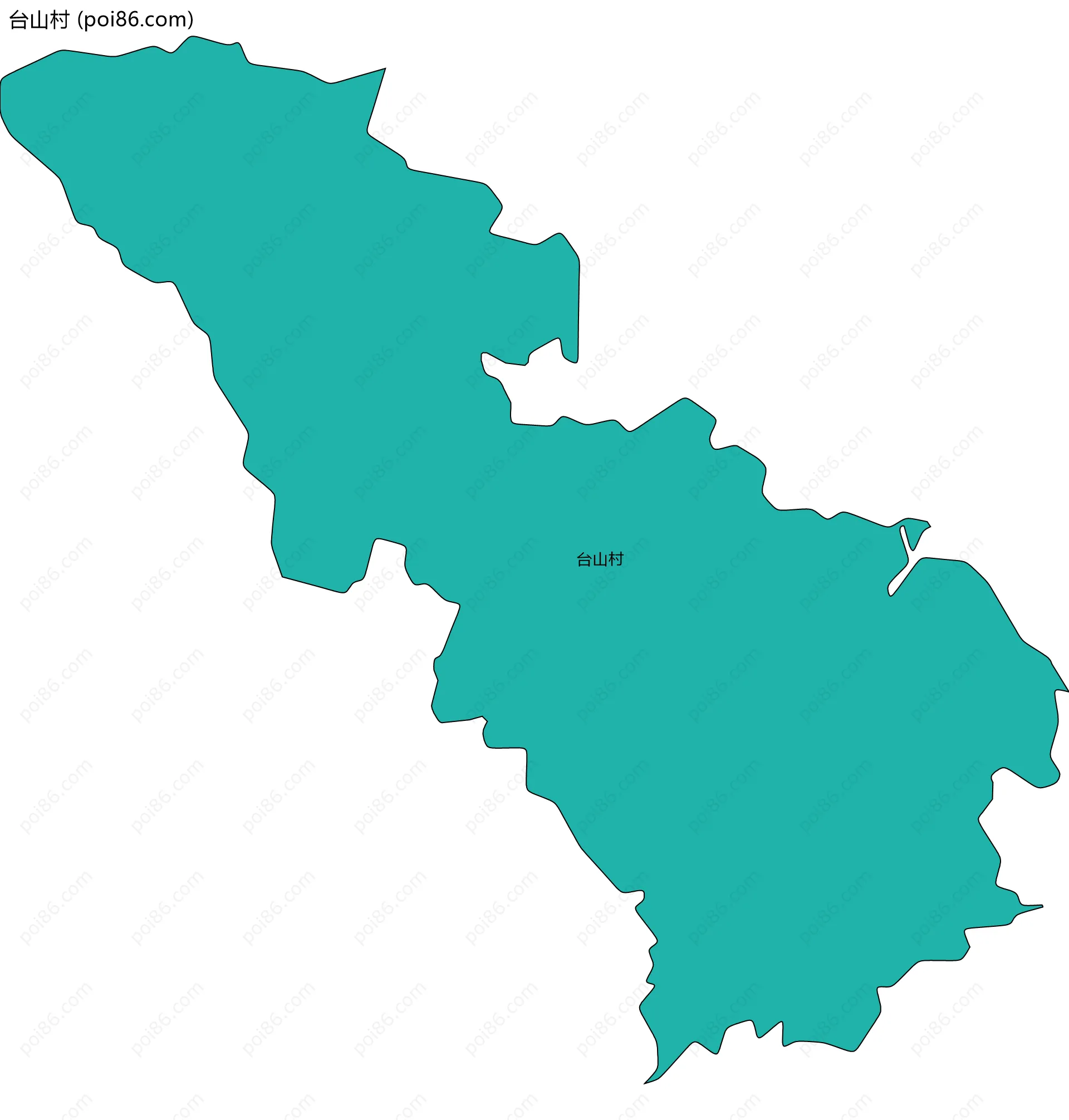 台山村边界地图