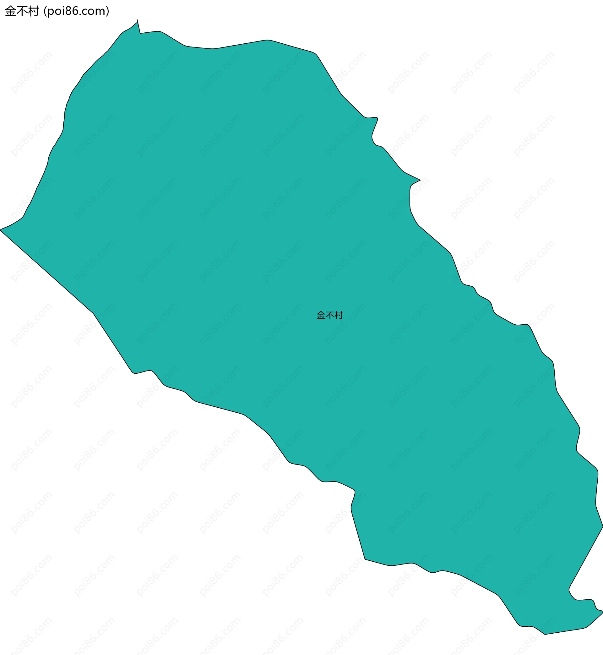 金不村边界地图