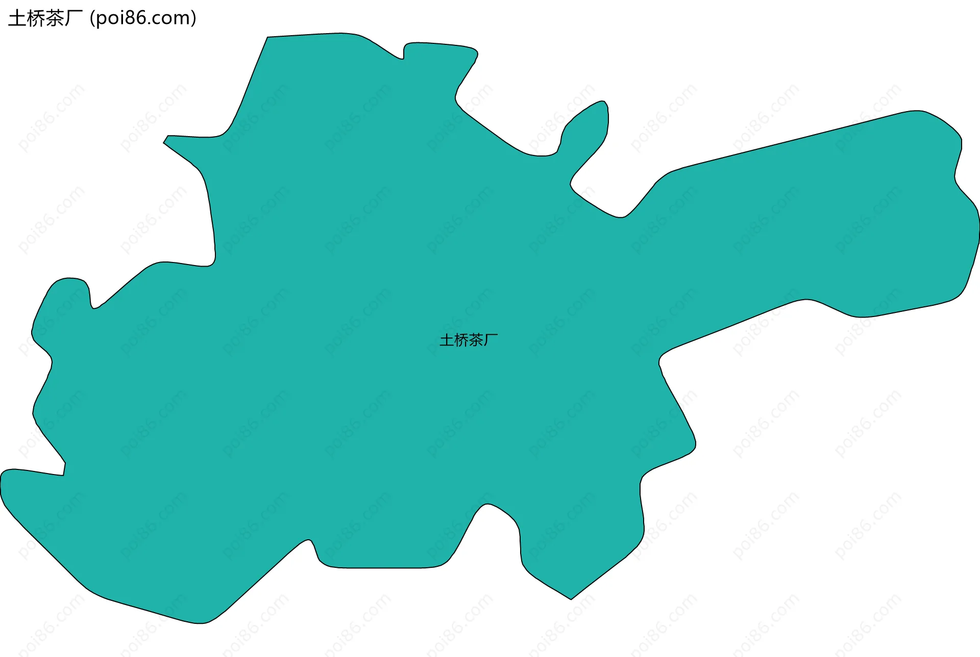 土桥茶厂边界地图