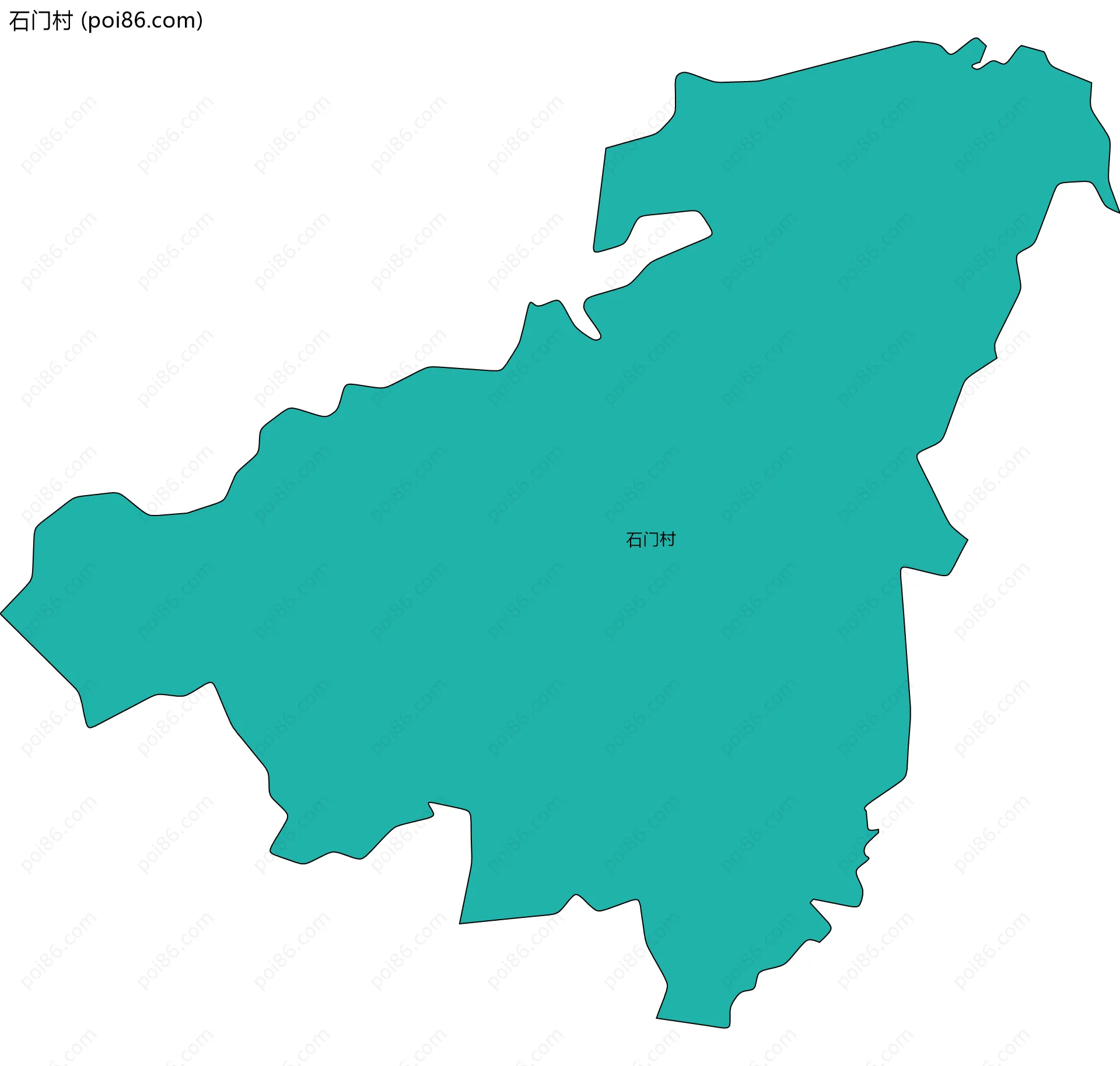 石门村边界地图