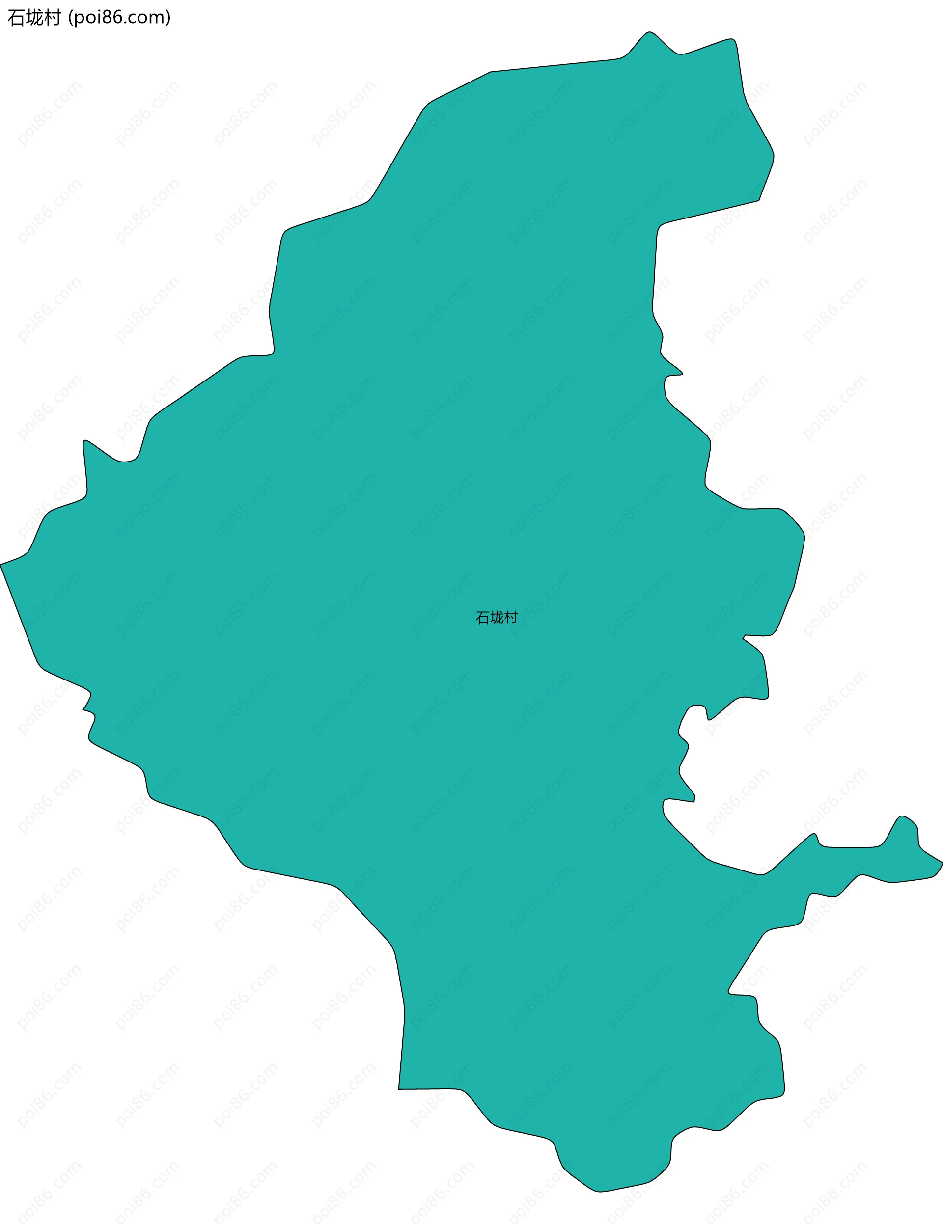 石垅村边界地图