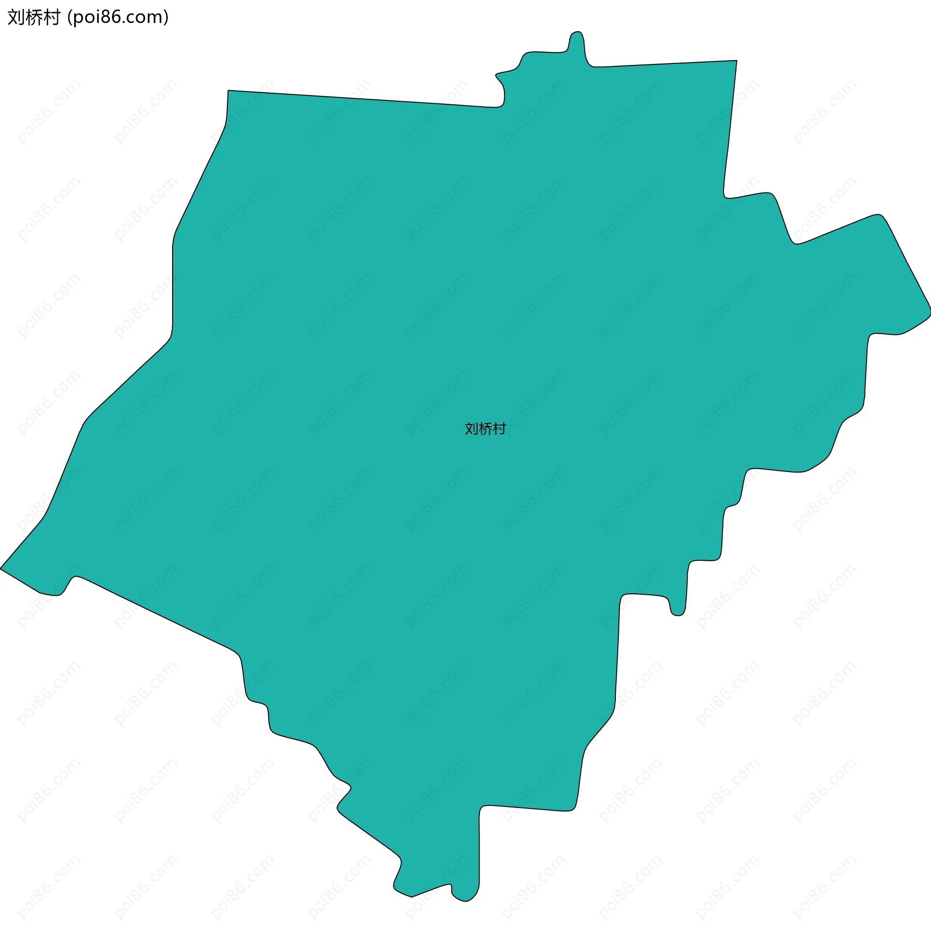 刘桥村边界地图