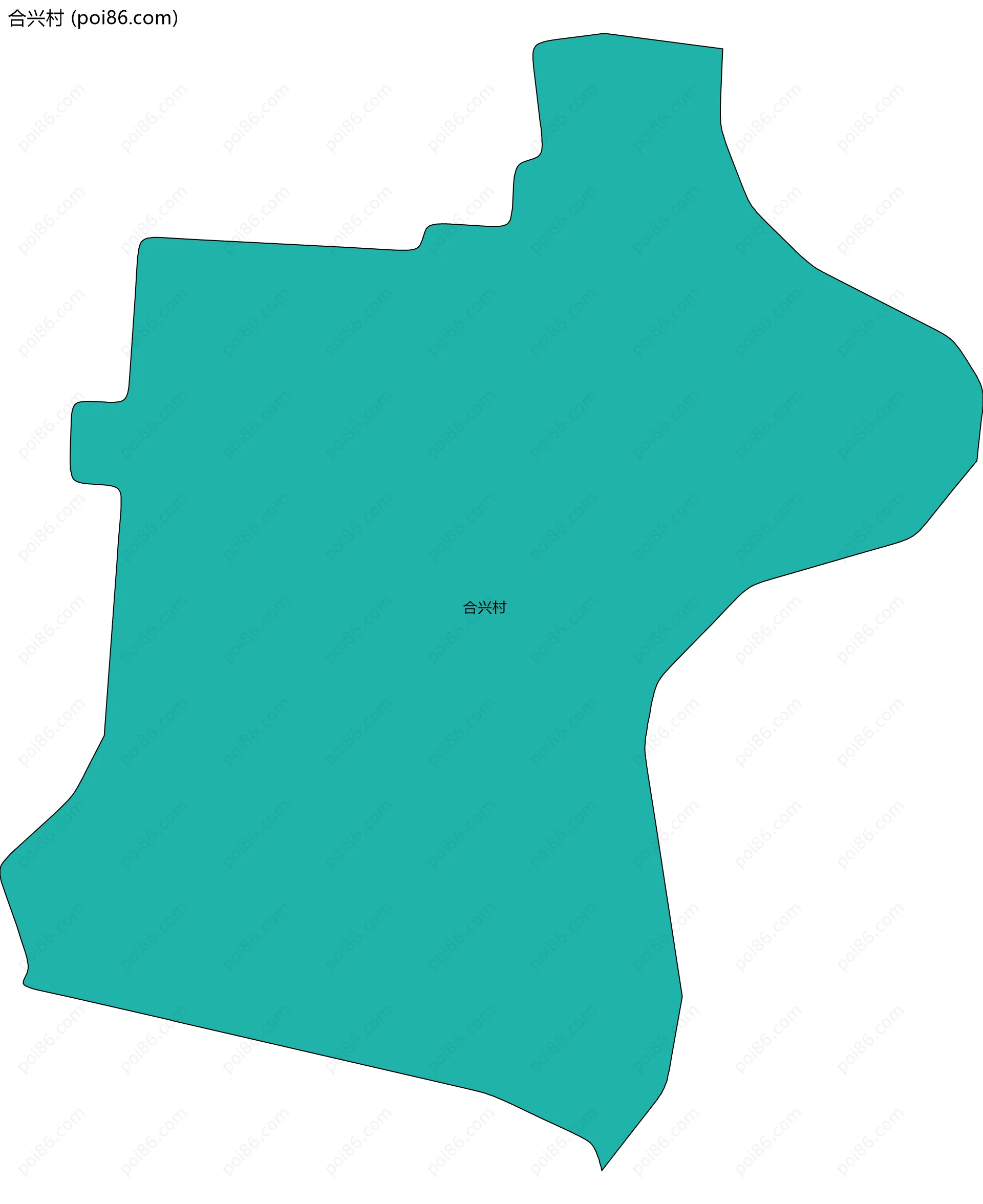 合兴村边界地图