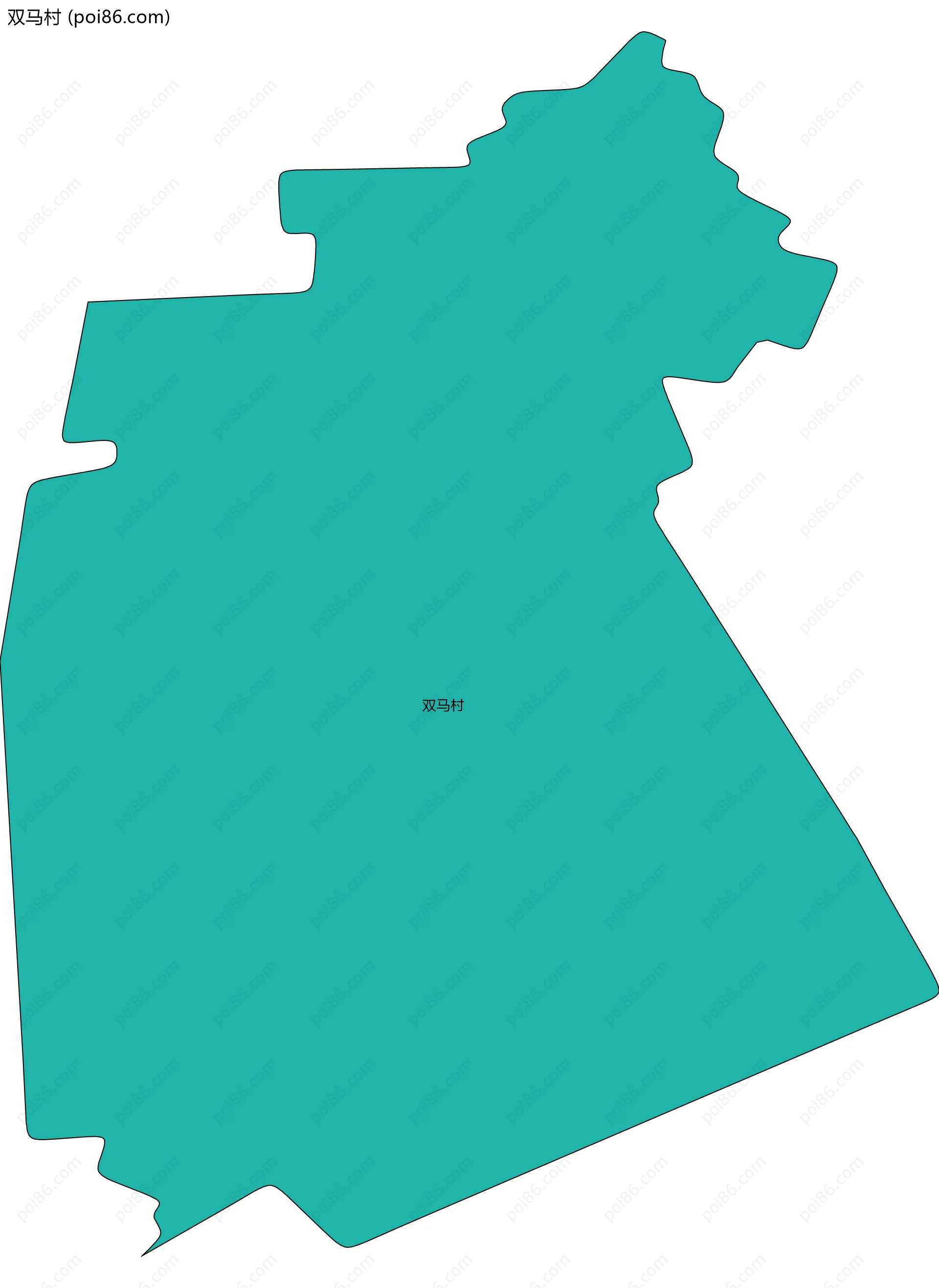 双马村边界地图