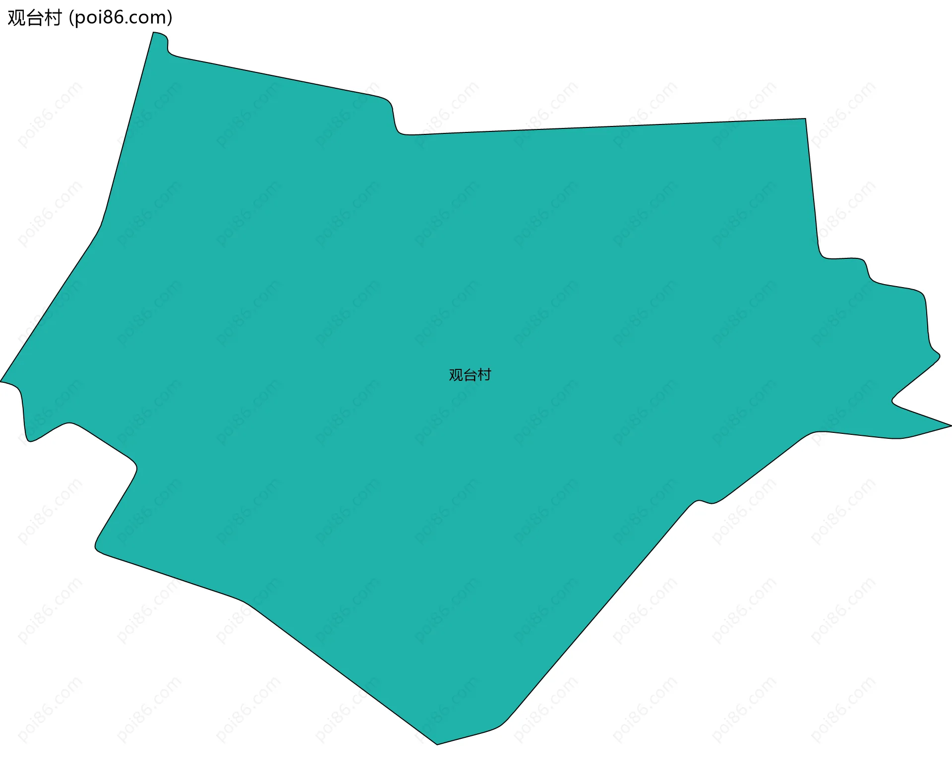 观台村边界地图