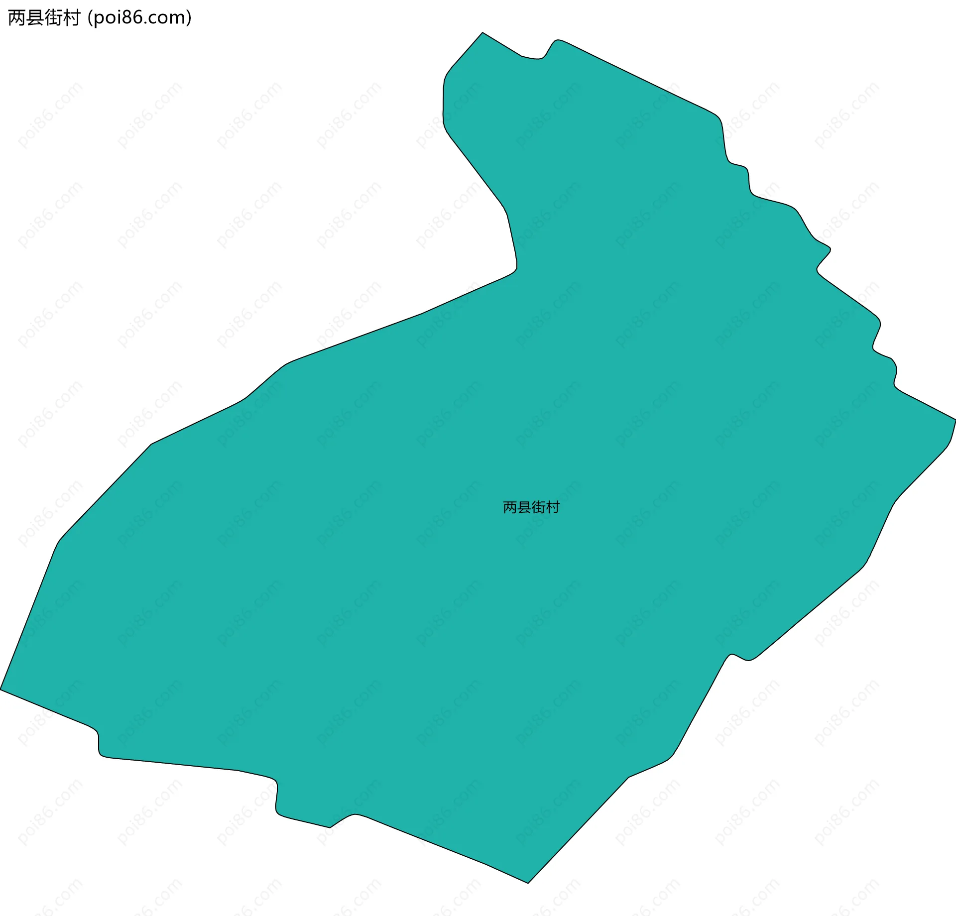 两县街村边界地图