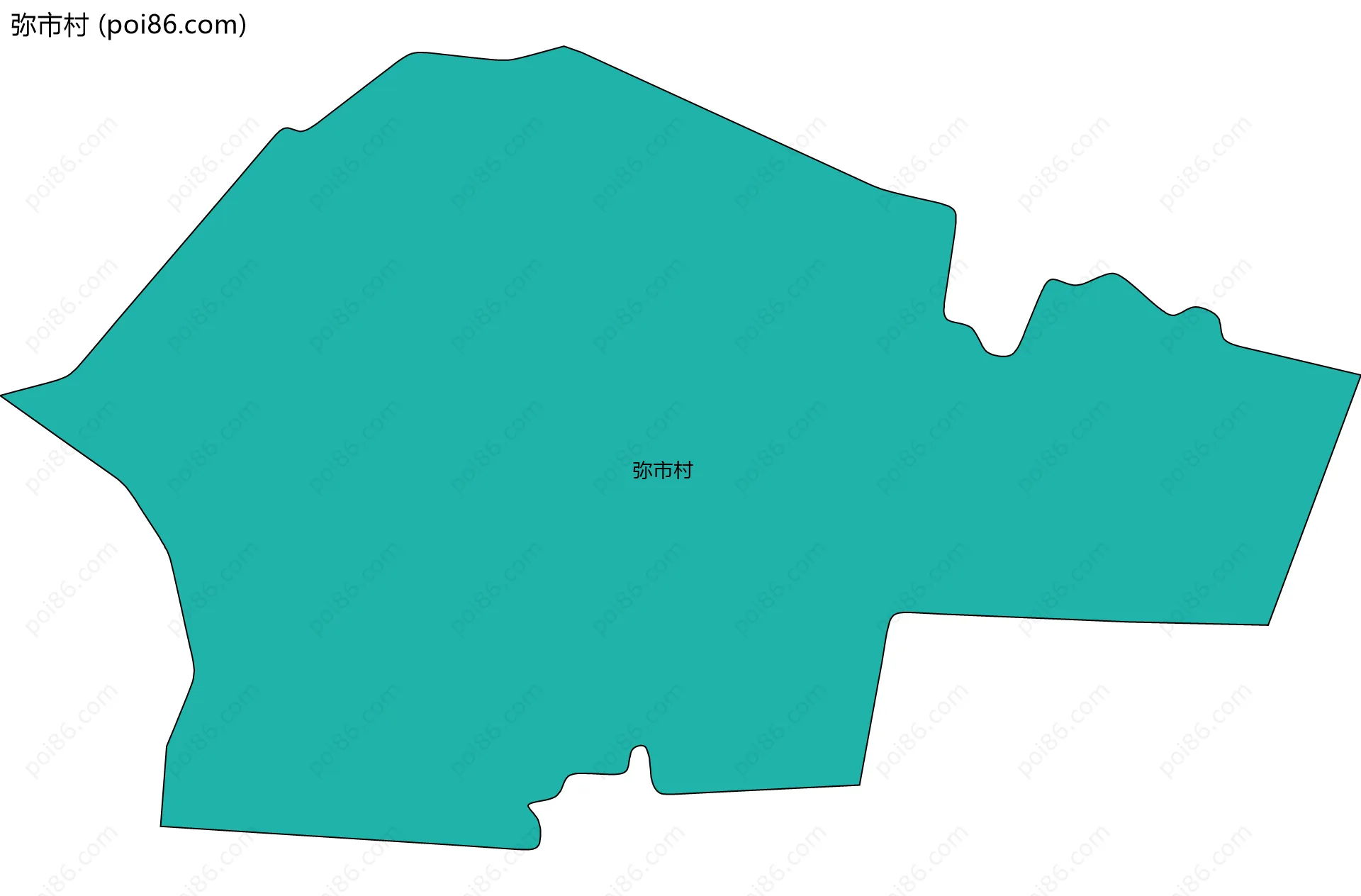 弥市村边界地图