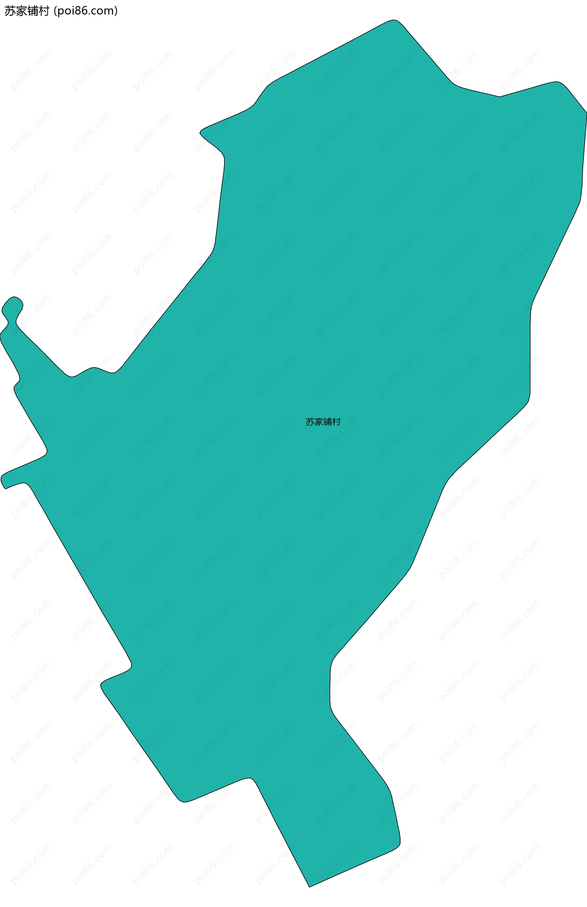 苏家铺村边界地图