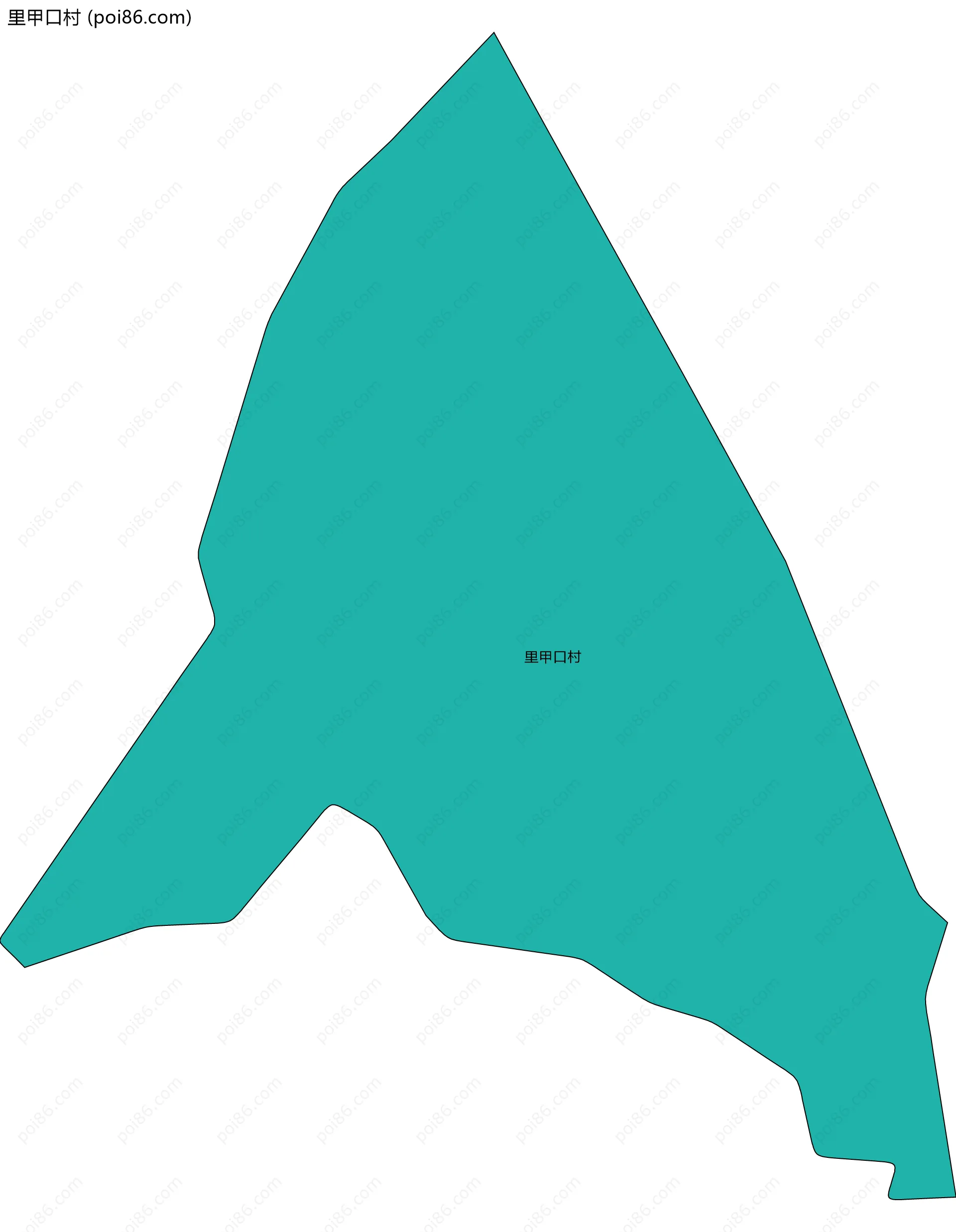 里甲口村边界地图