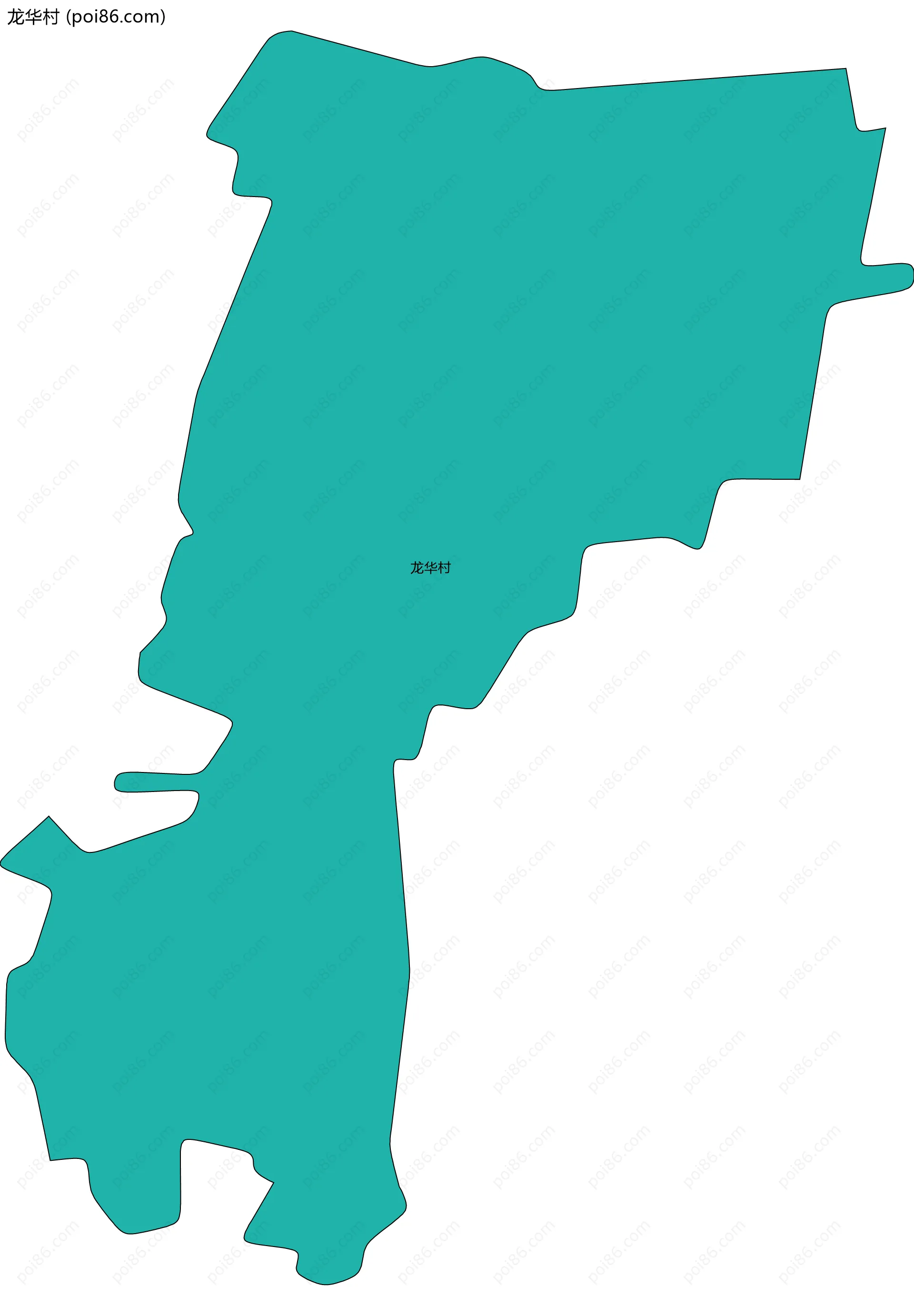 龙华村边界地图