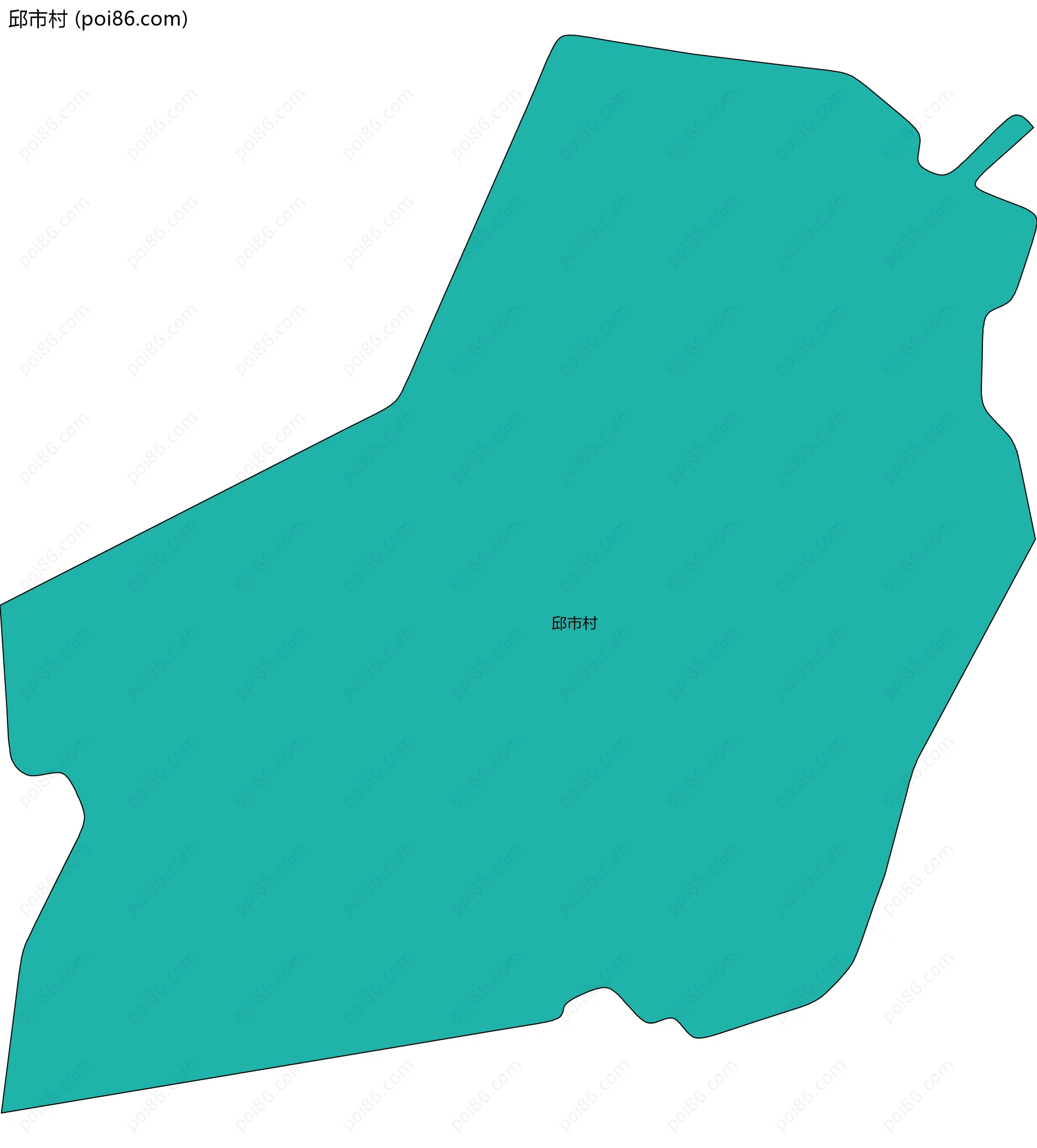 邱市村边界地图