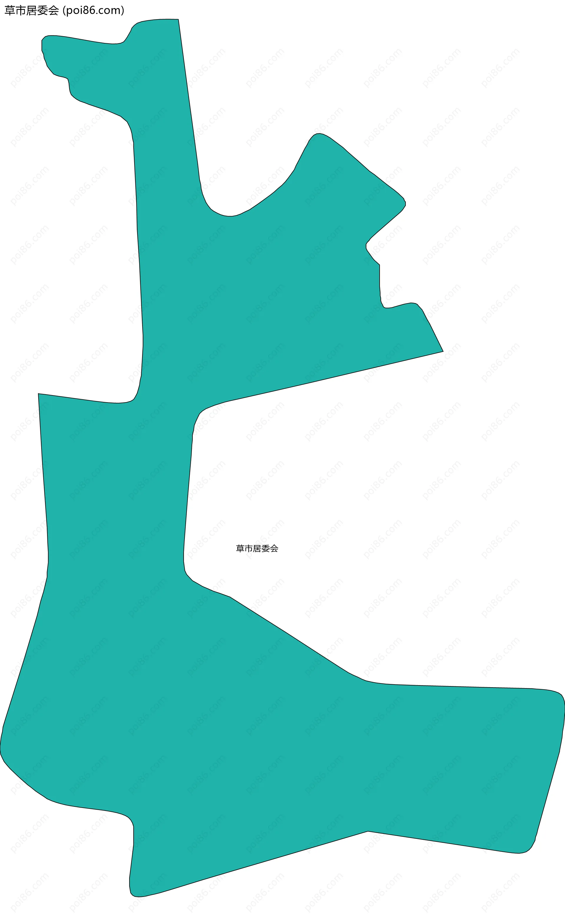 草市居委会边界地图