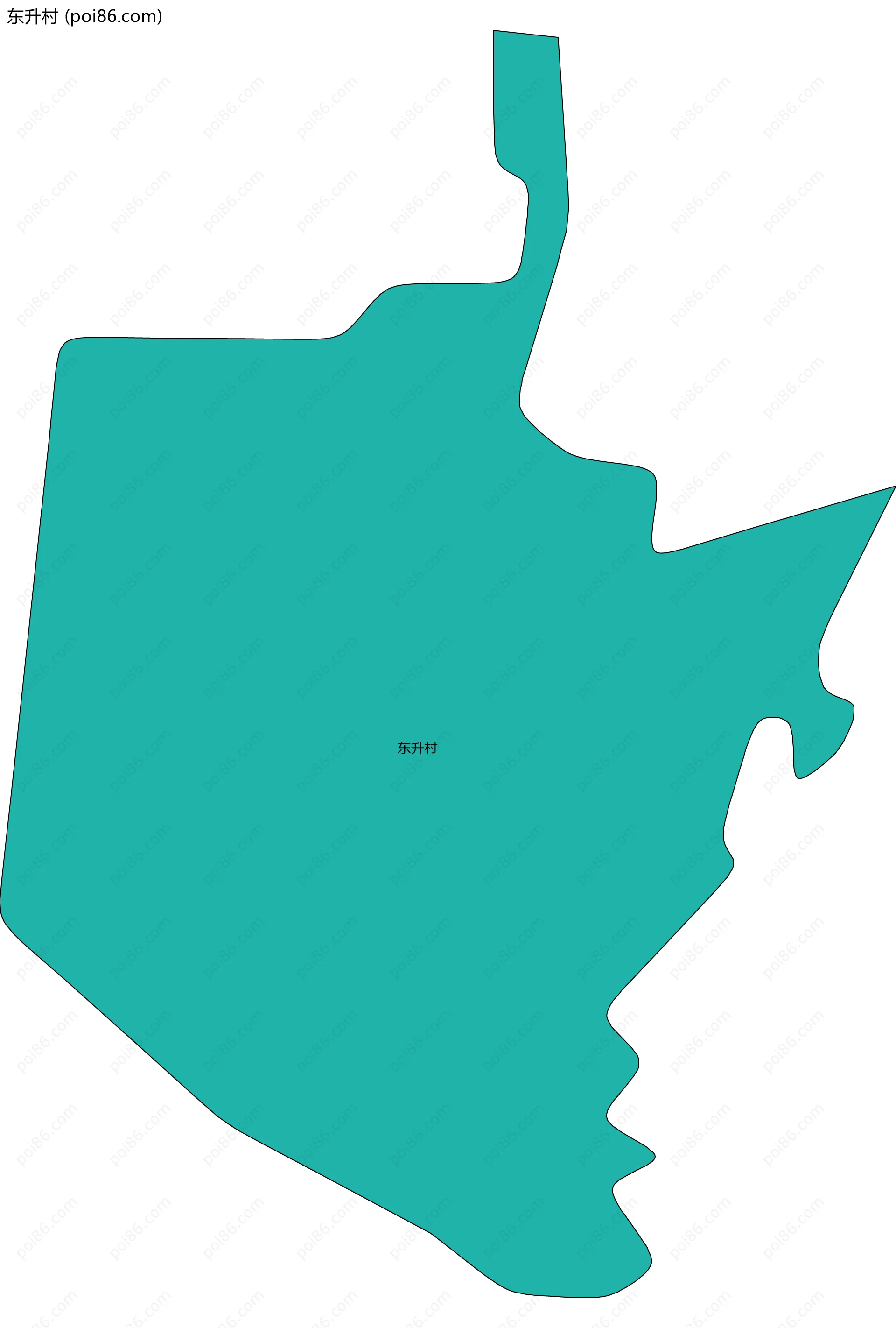 东升村边界地图