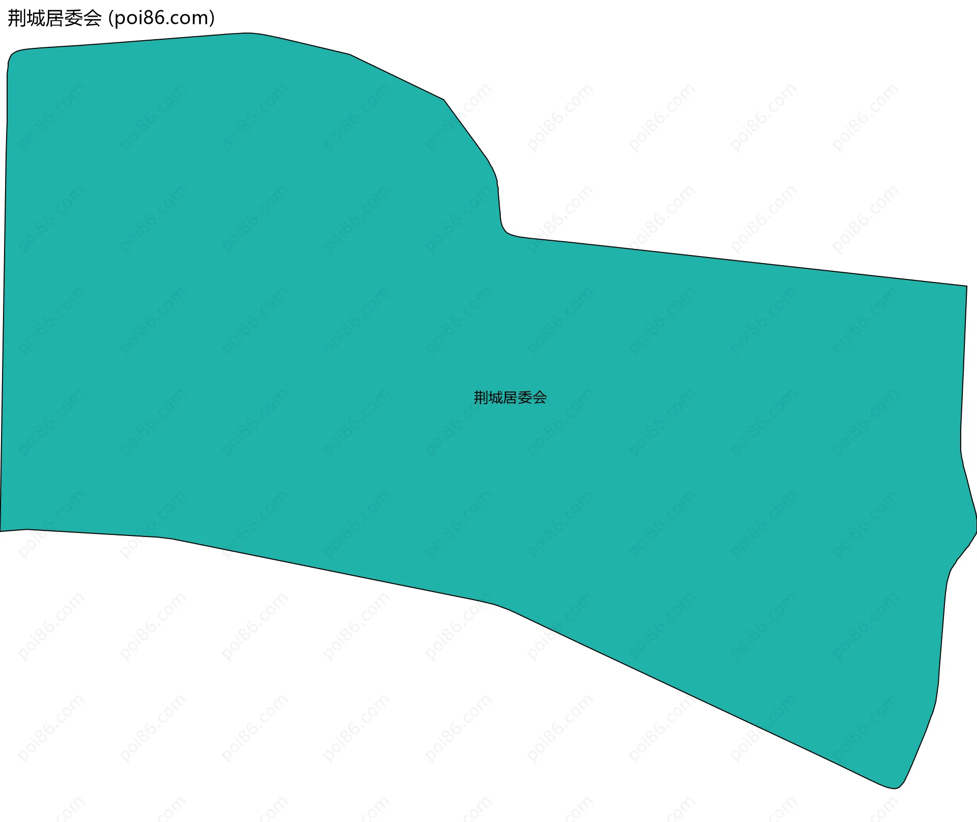 荆城居委会边界地图