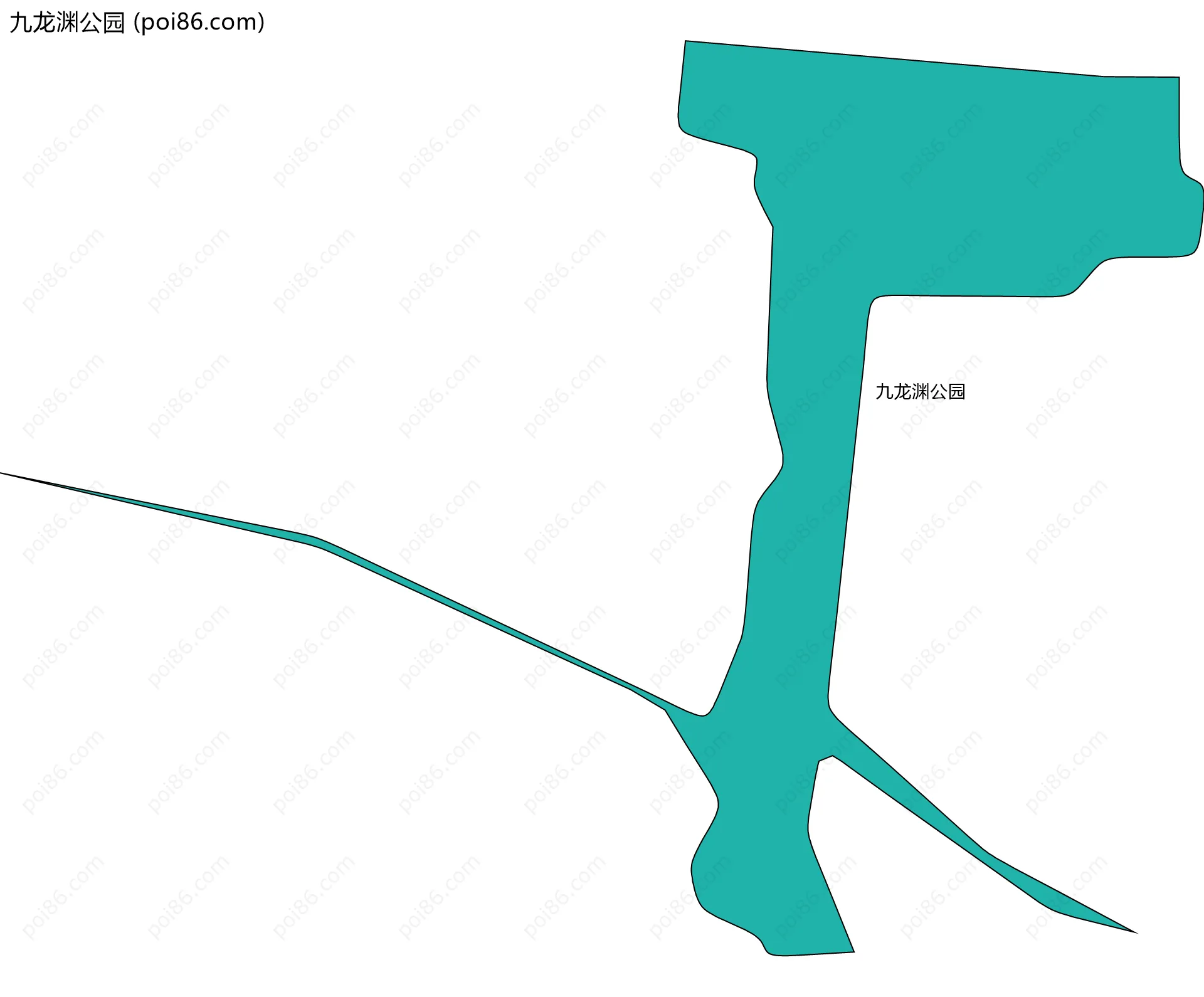 九龙渊公园边界地图