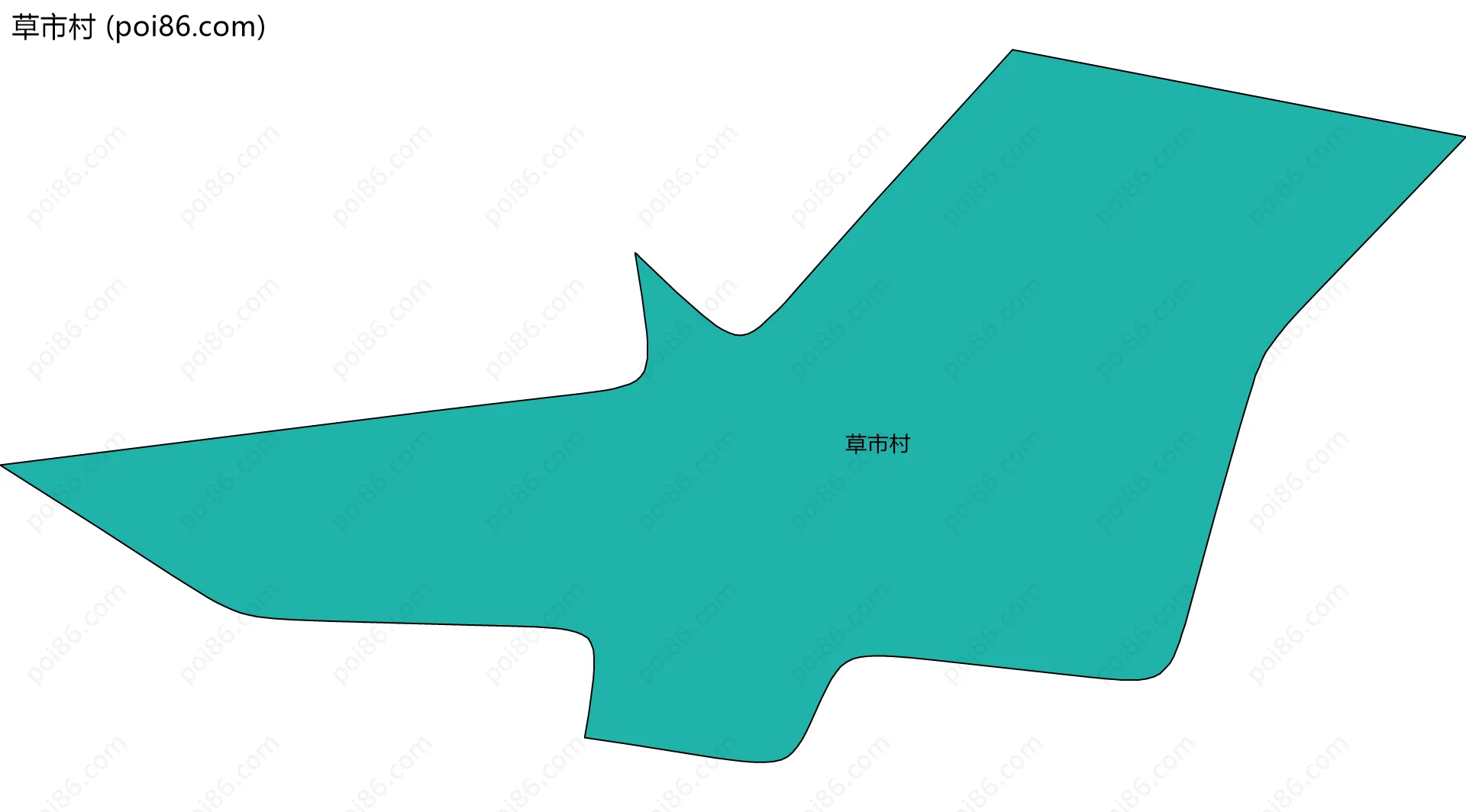 草市村边界地图