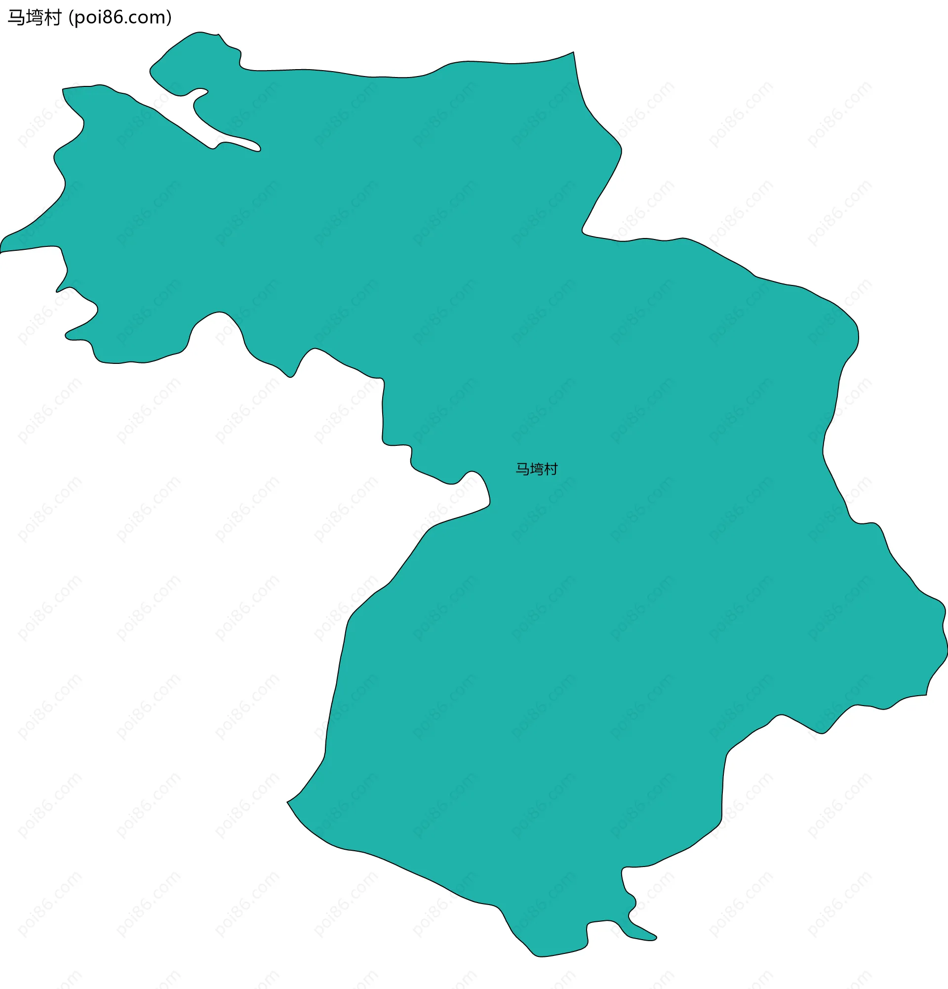 马塆村边界地图