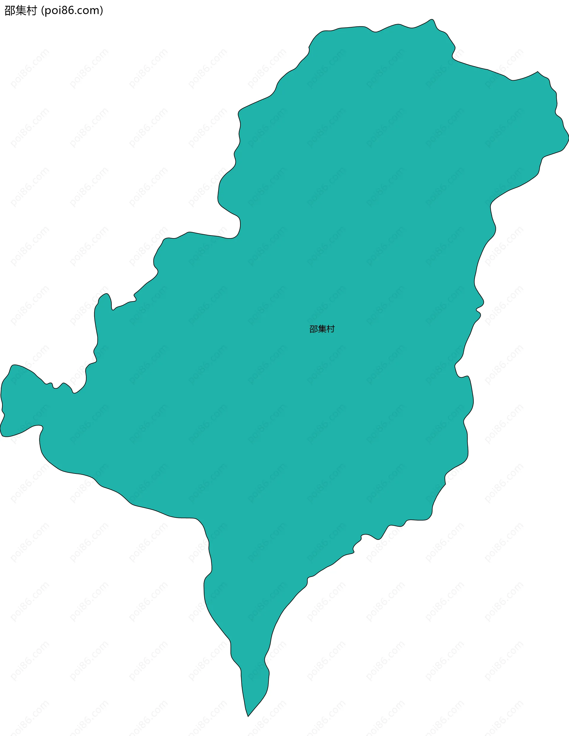 邵集村边界地图