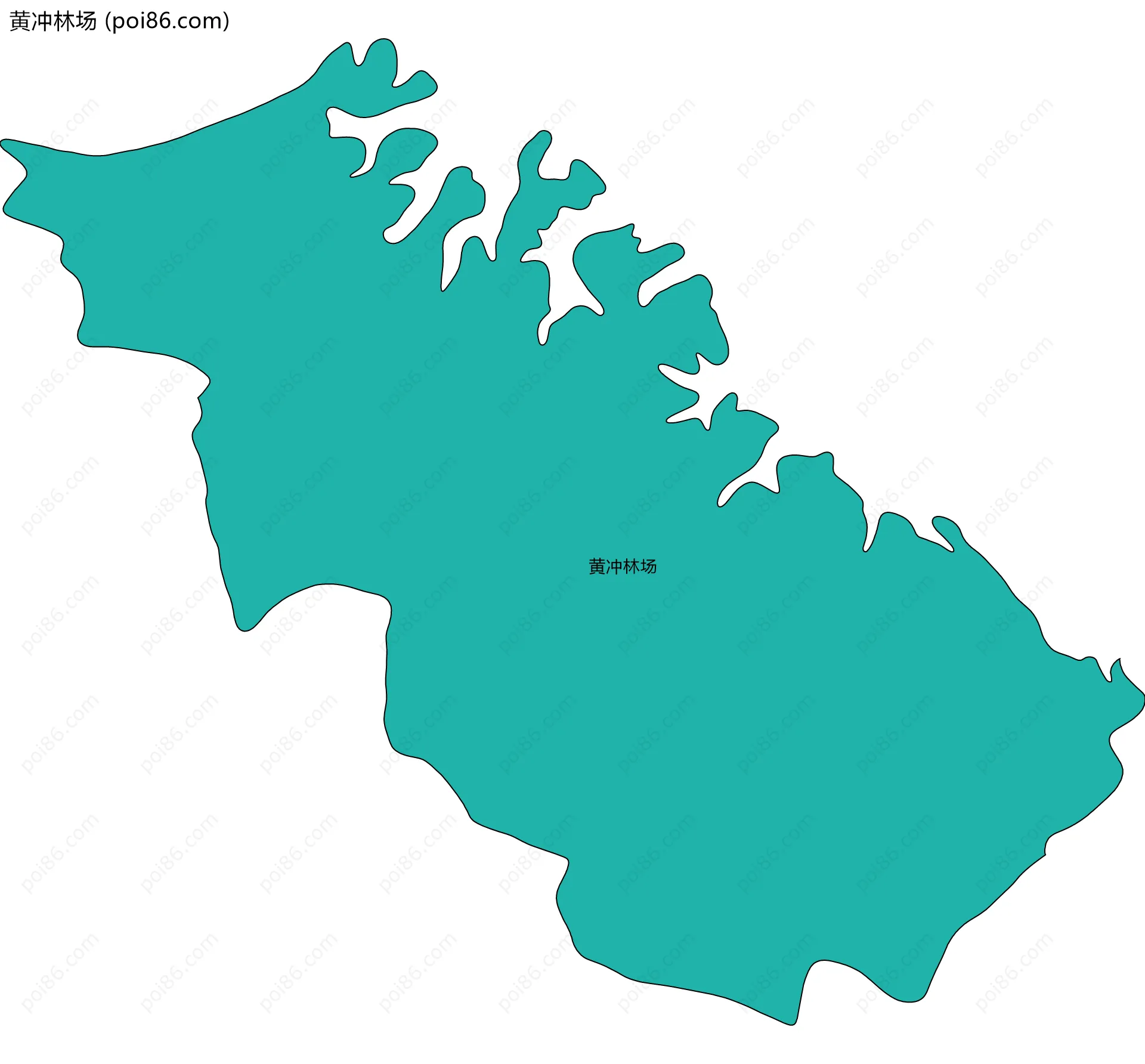 黄冲林场边界地图