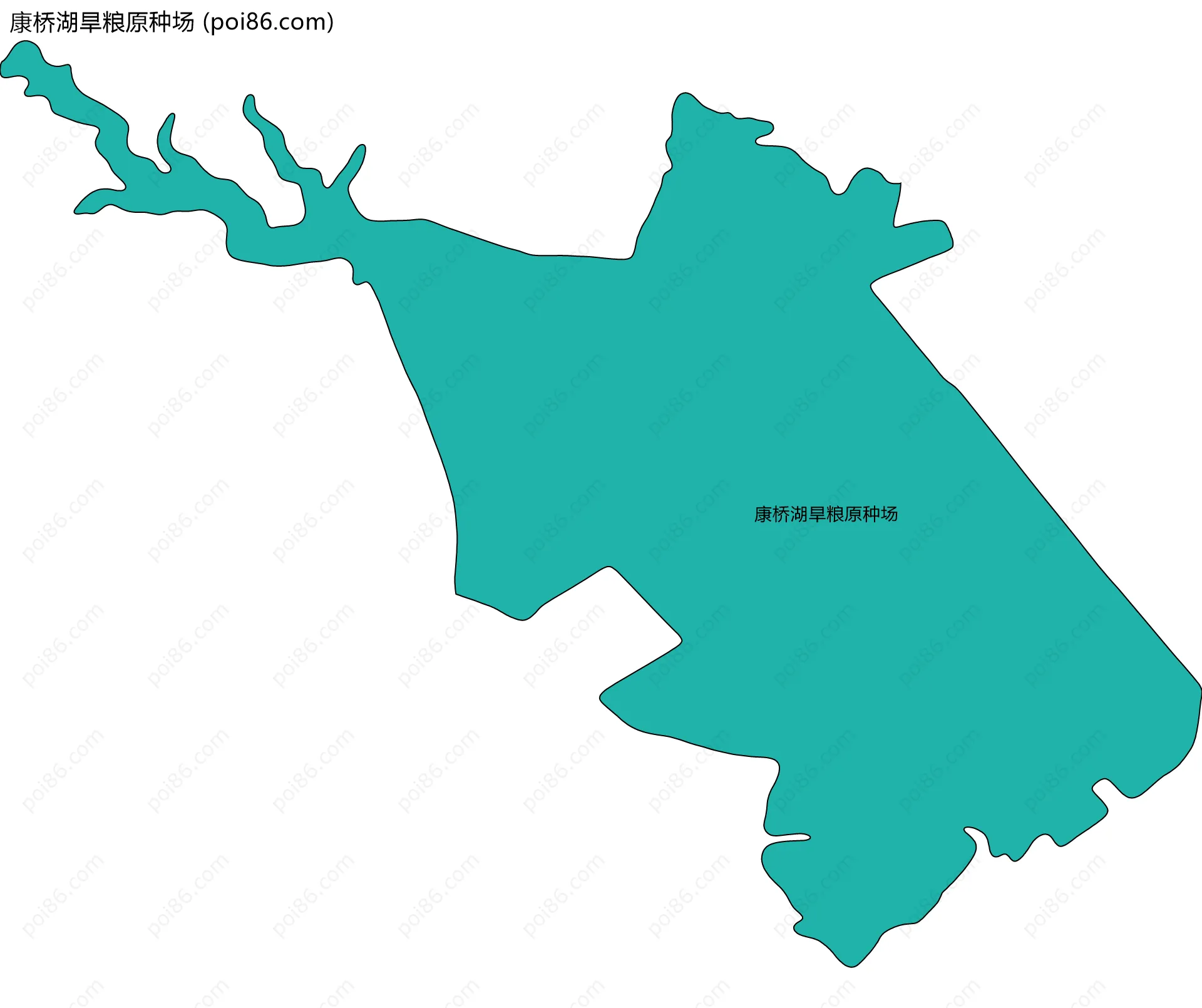 康桥湖旱粮原种场边界地图