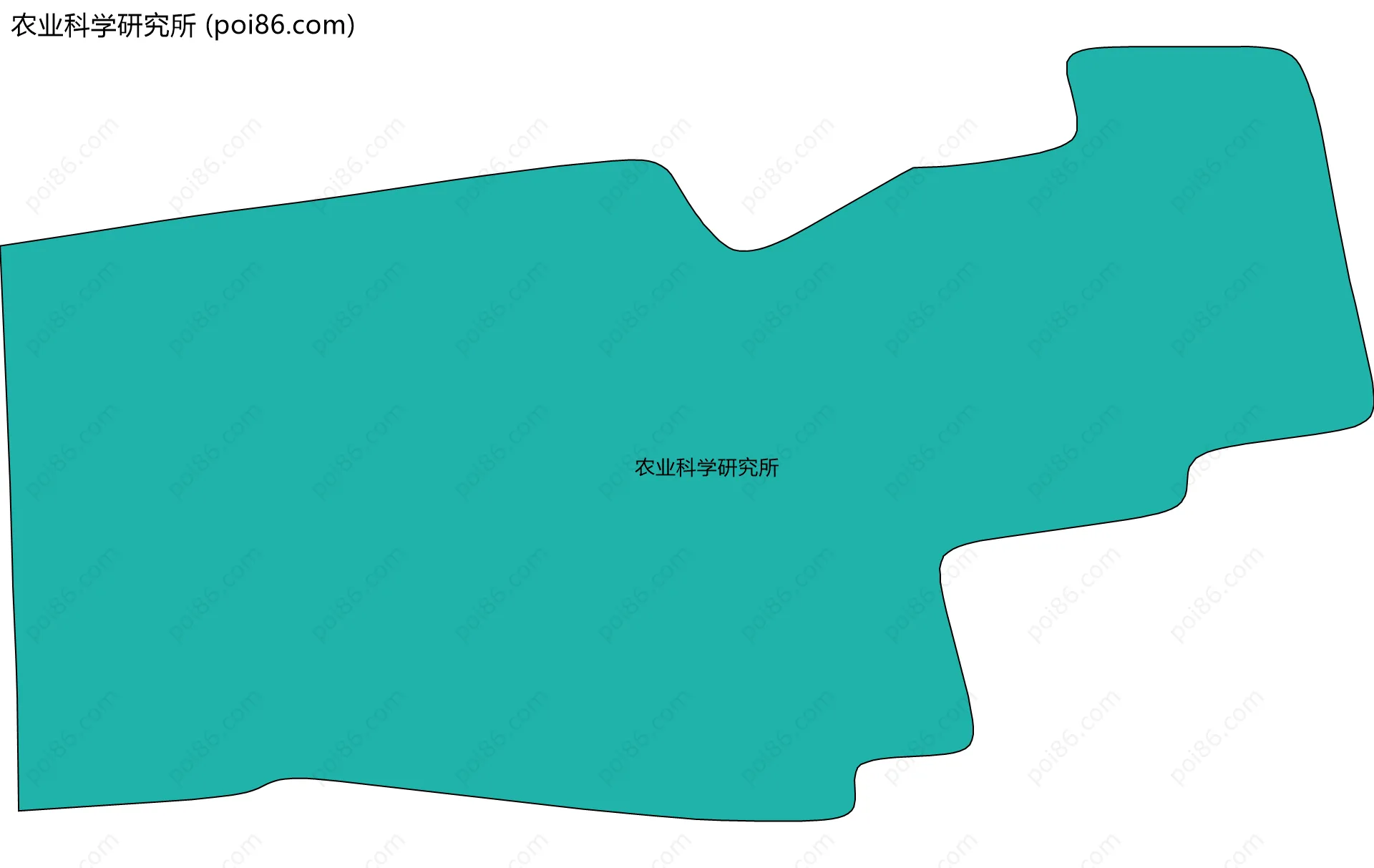 农业科学研究所边界地图