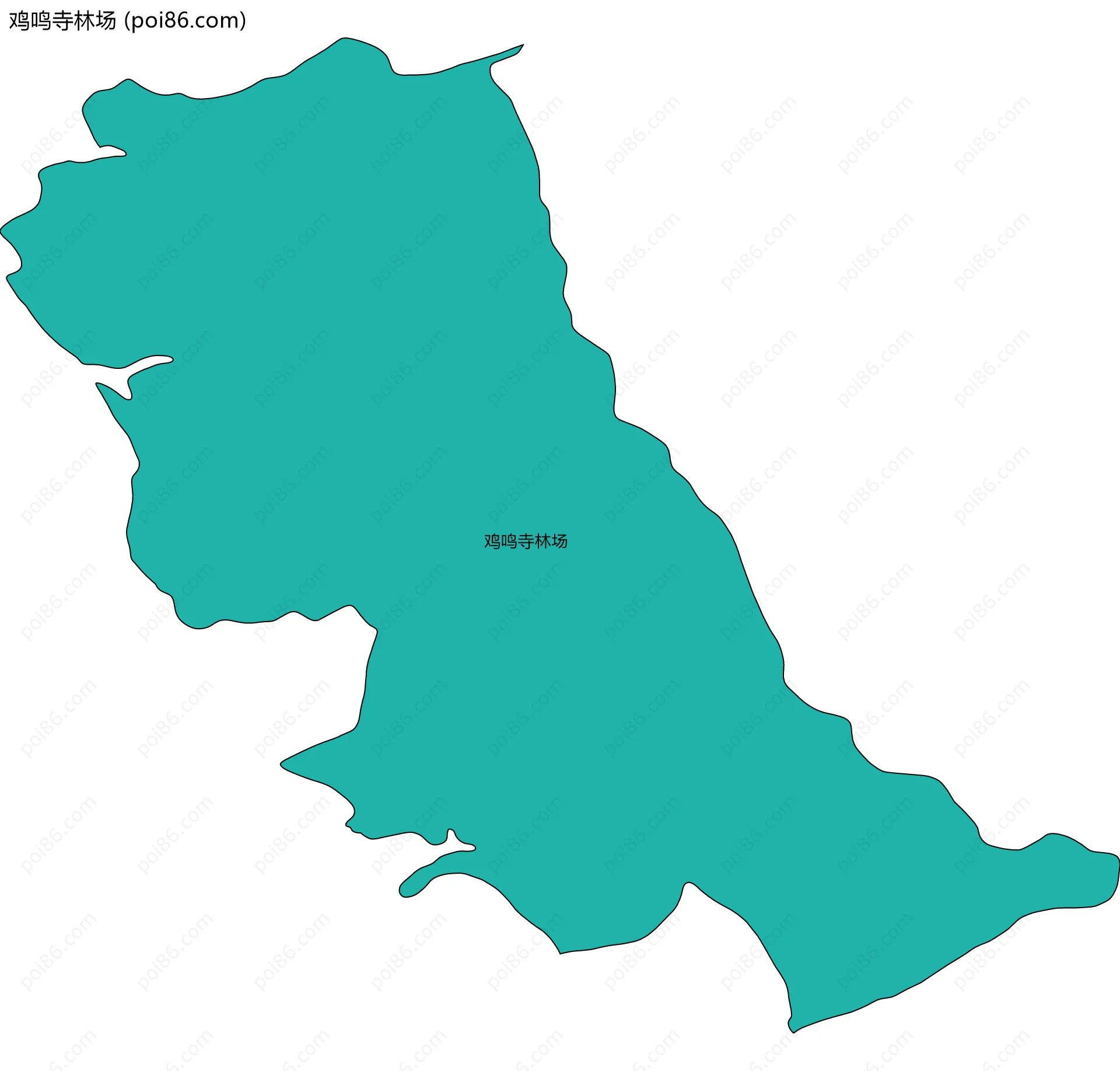 鸡鸣寺林场边界地图