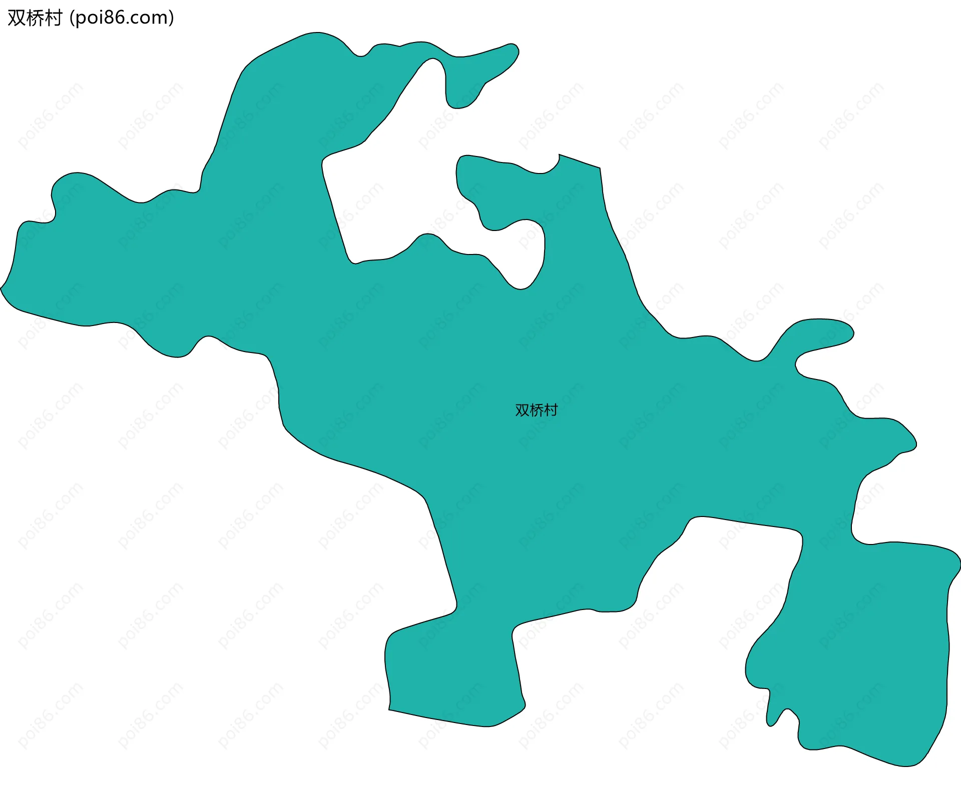 双桥村边界地图