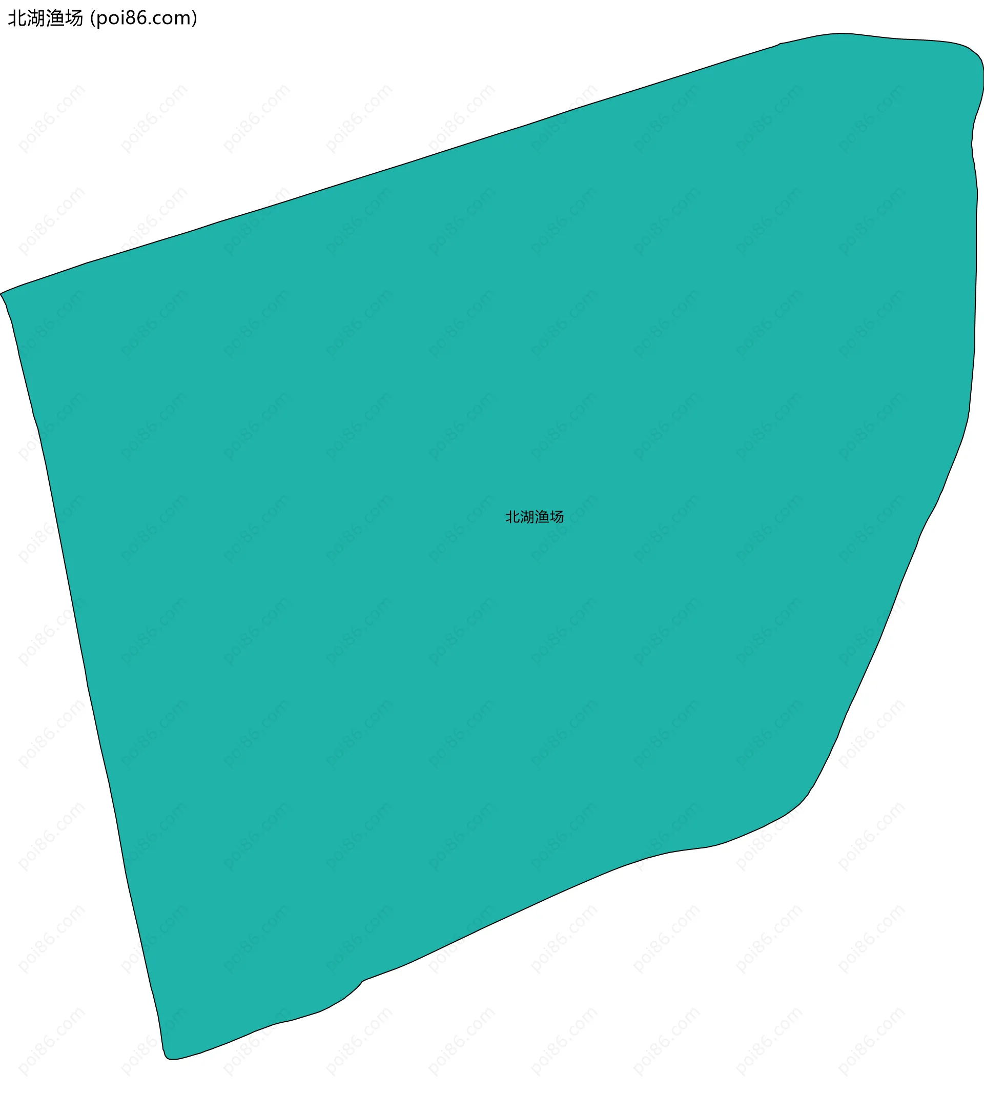 北湖渔场边界地图