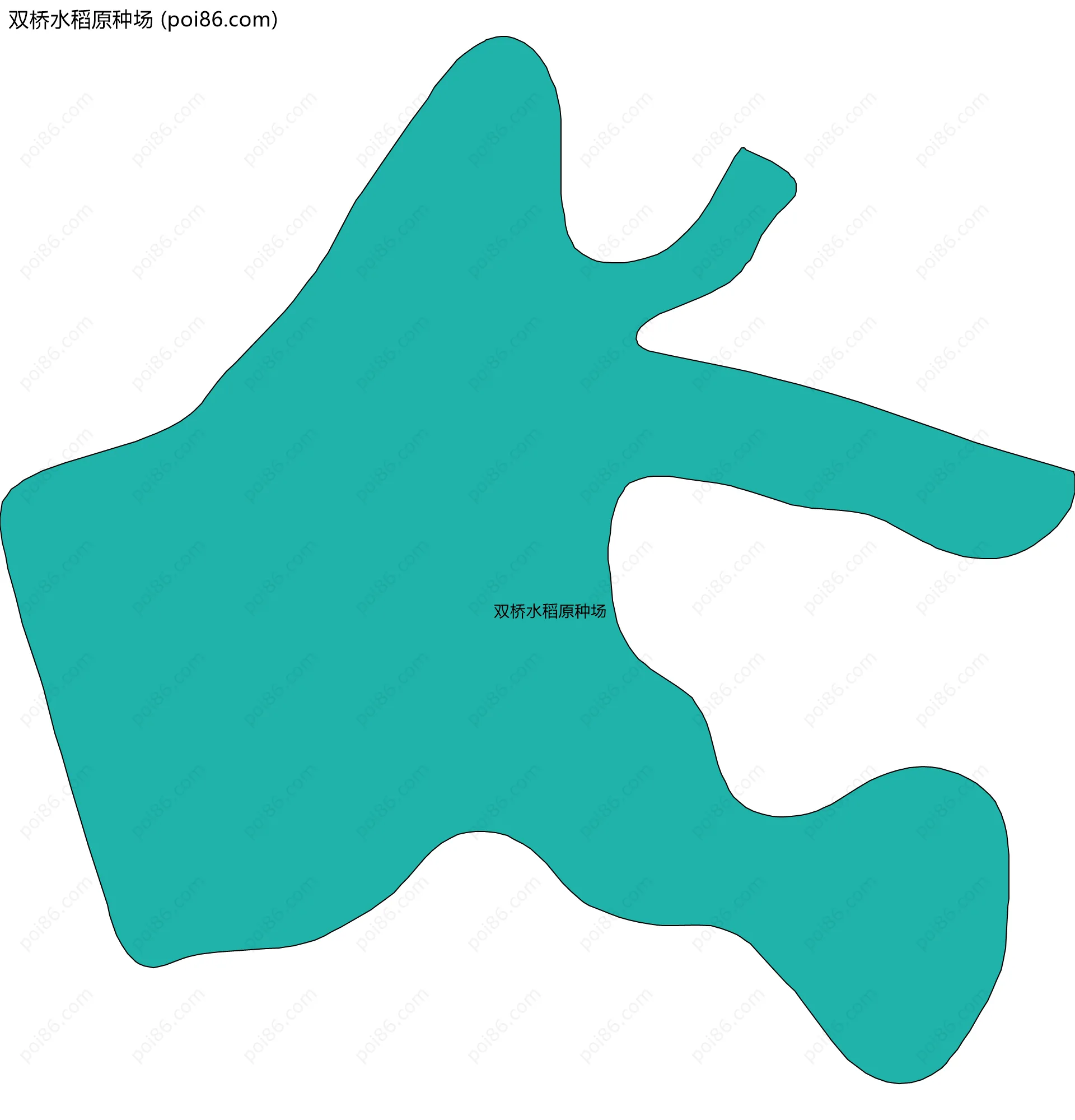 双桥水稻原种场边界地图