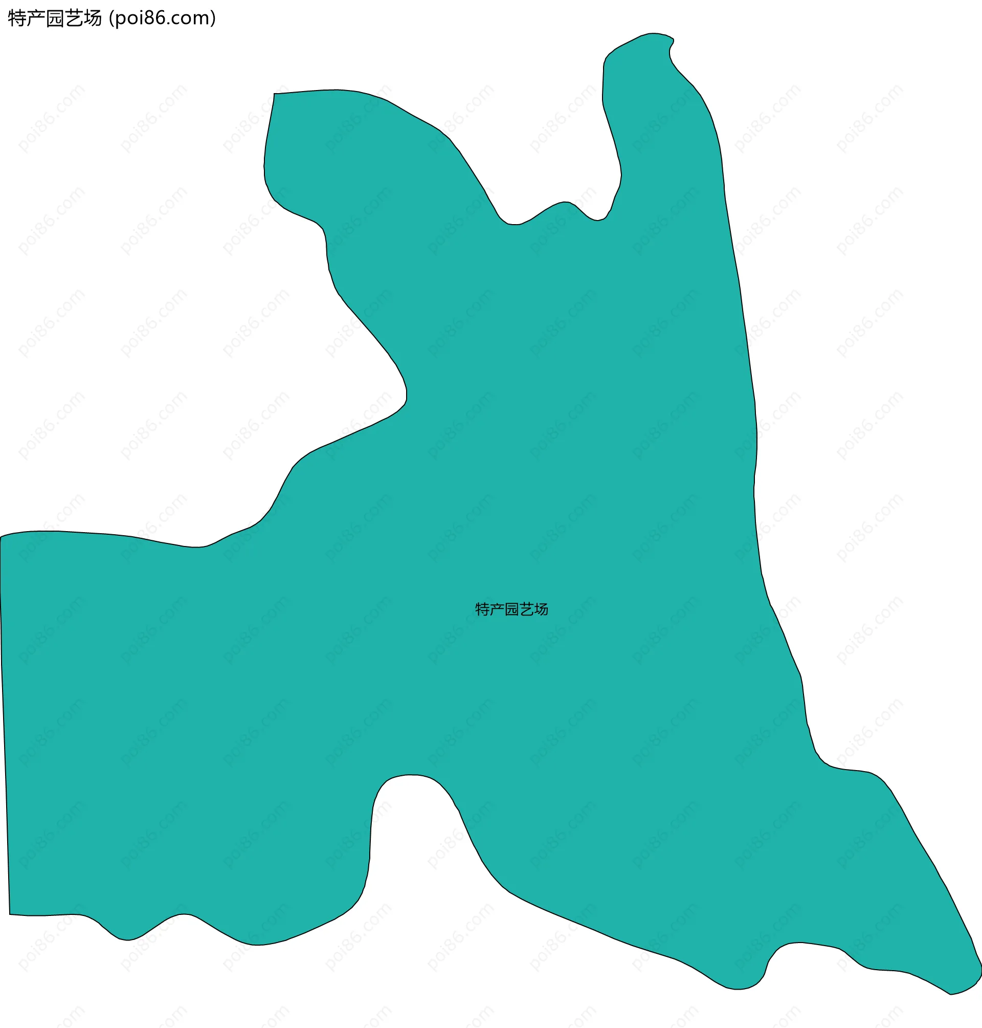 特产园艺场边界地图