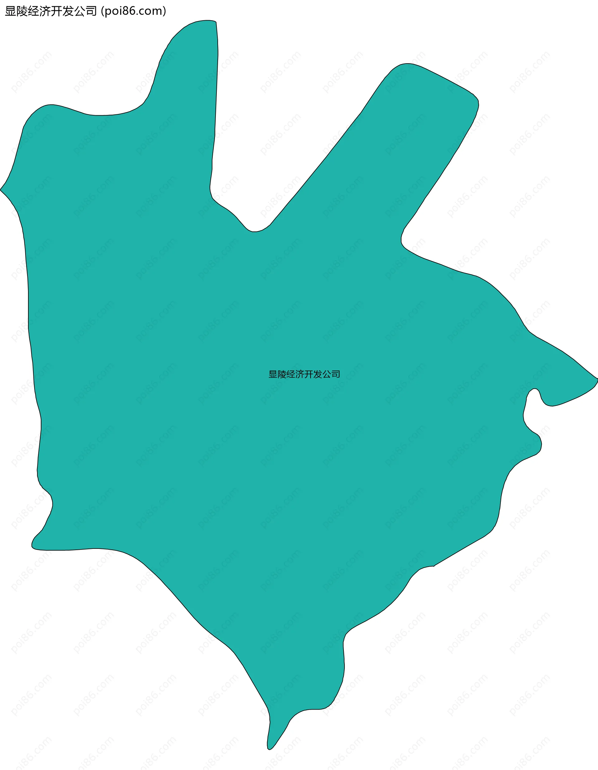 显陵经济开发公司边界地图