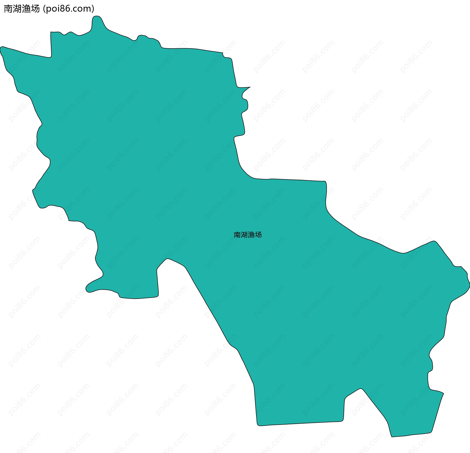 南湖渔场边界地图