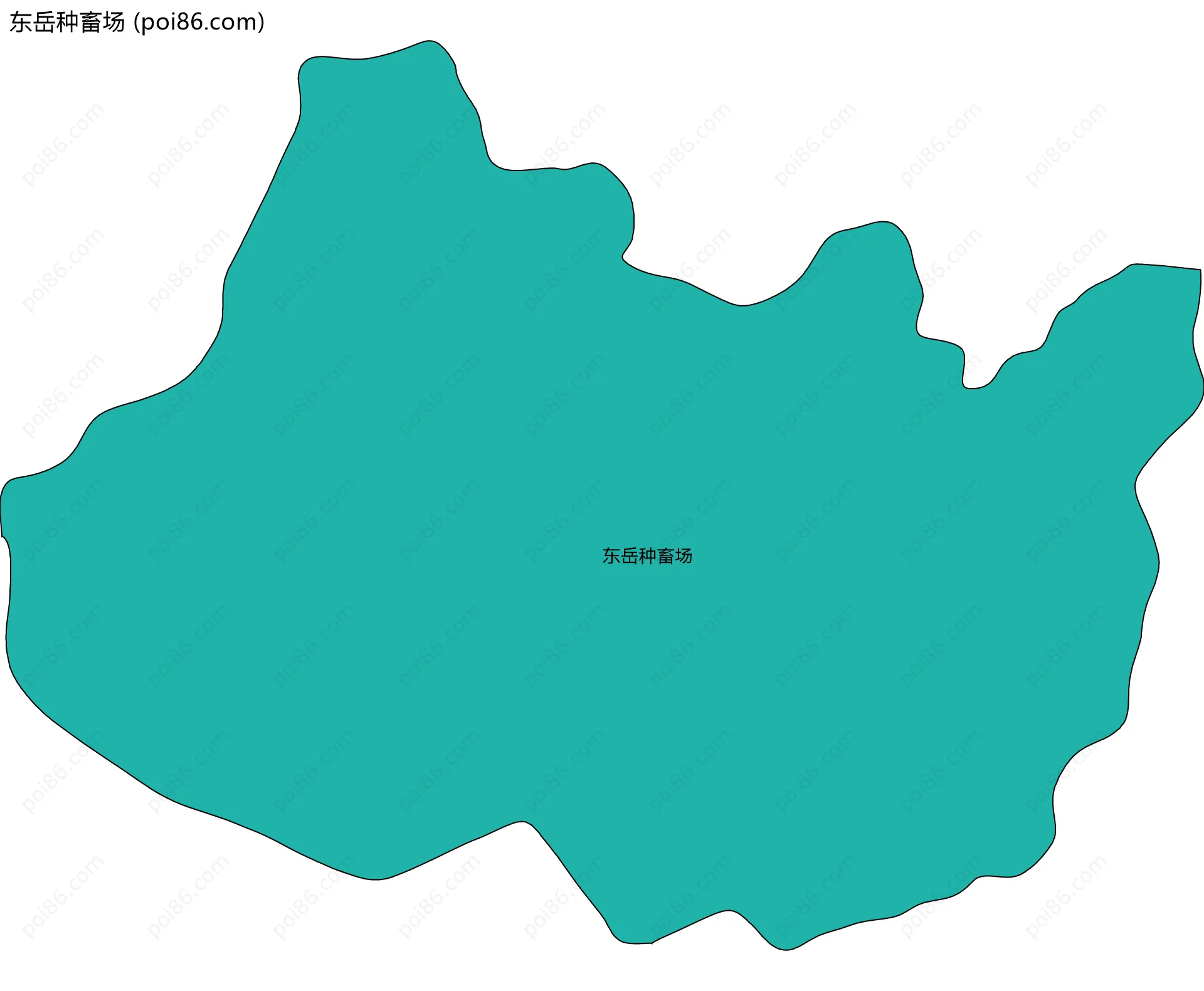 东岳种畜场边界地图