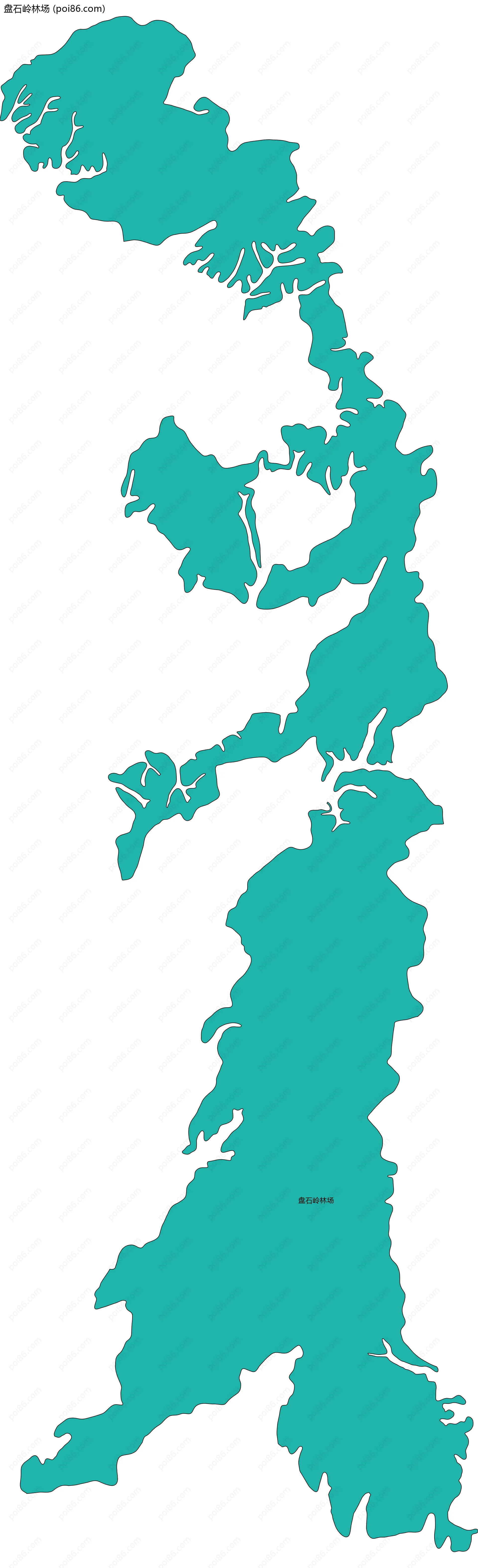 盘石岭林场边界地图