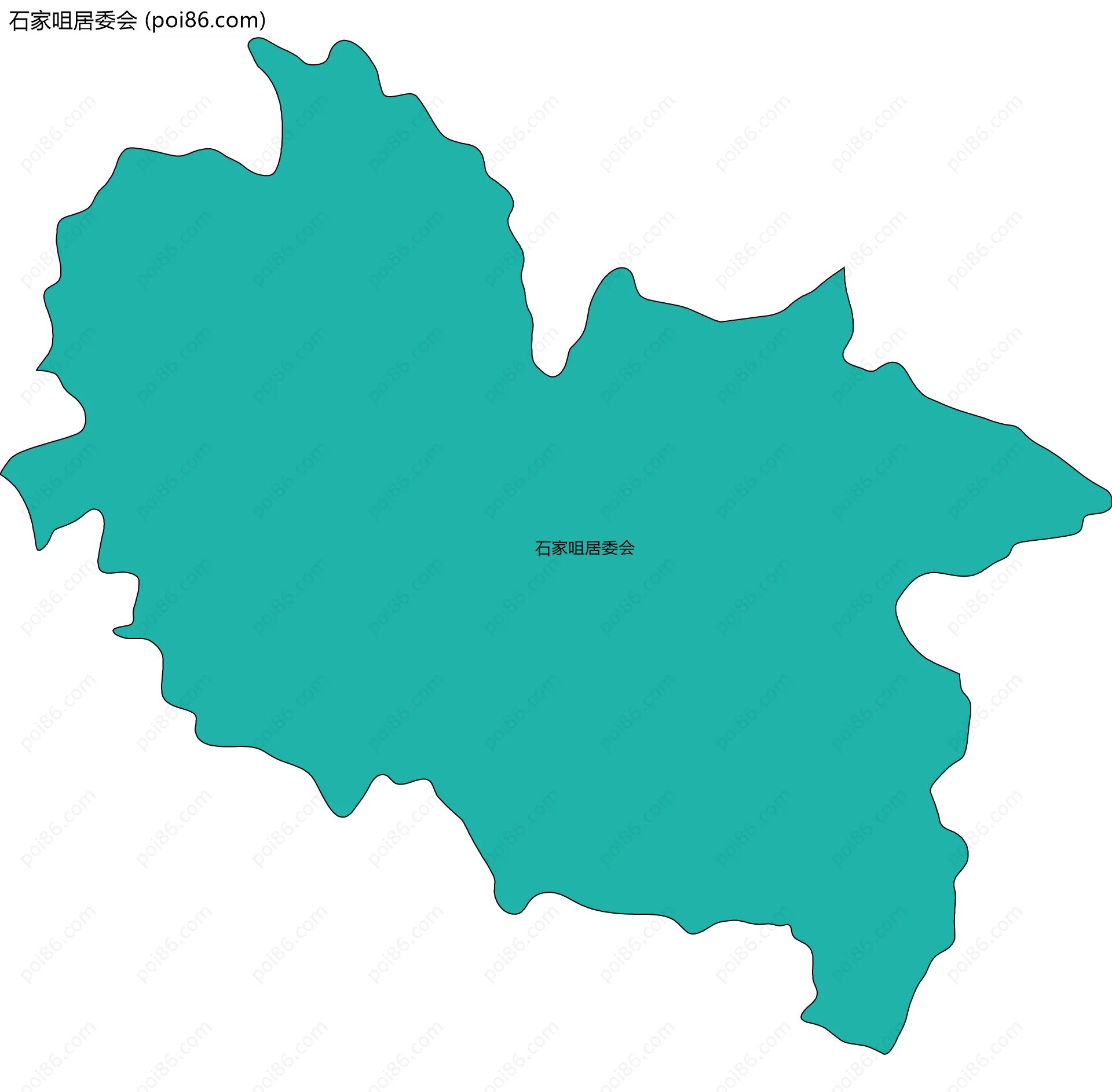 石家咀居委会边界地图