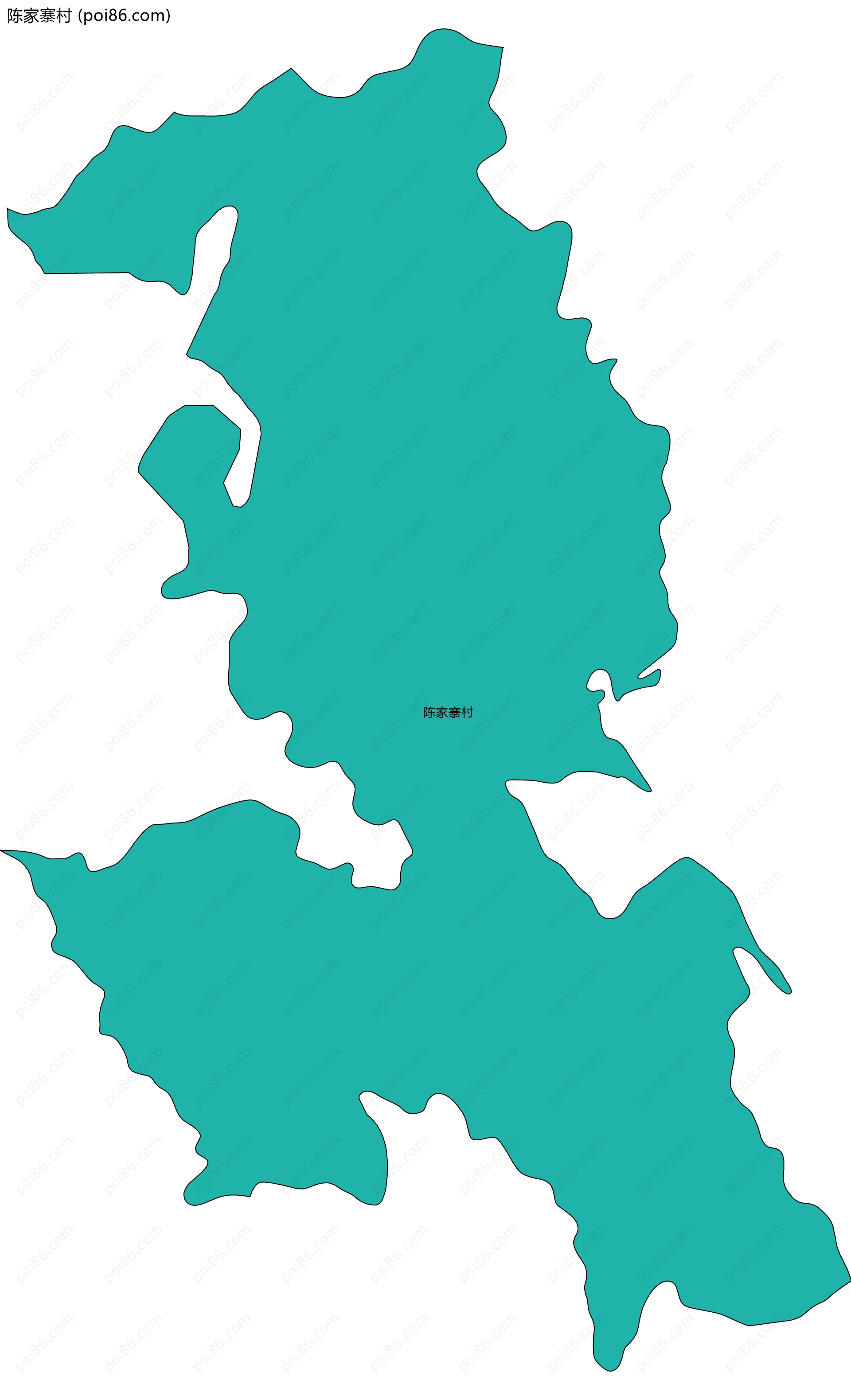 陈家寨村边界地图