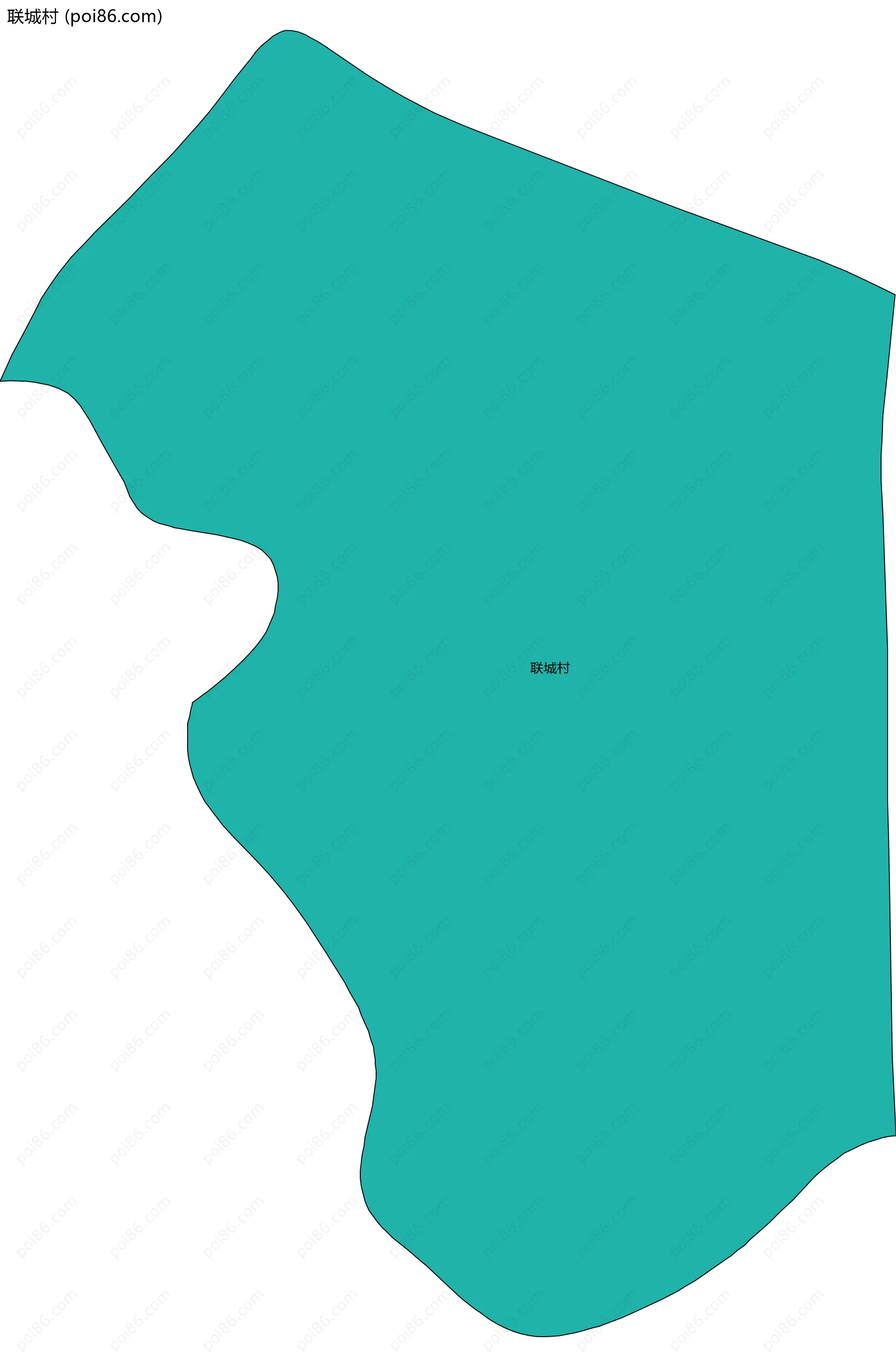 联城村边界地图